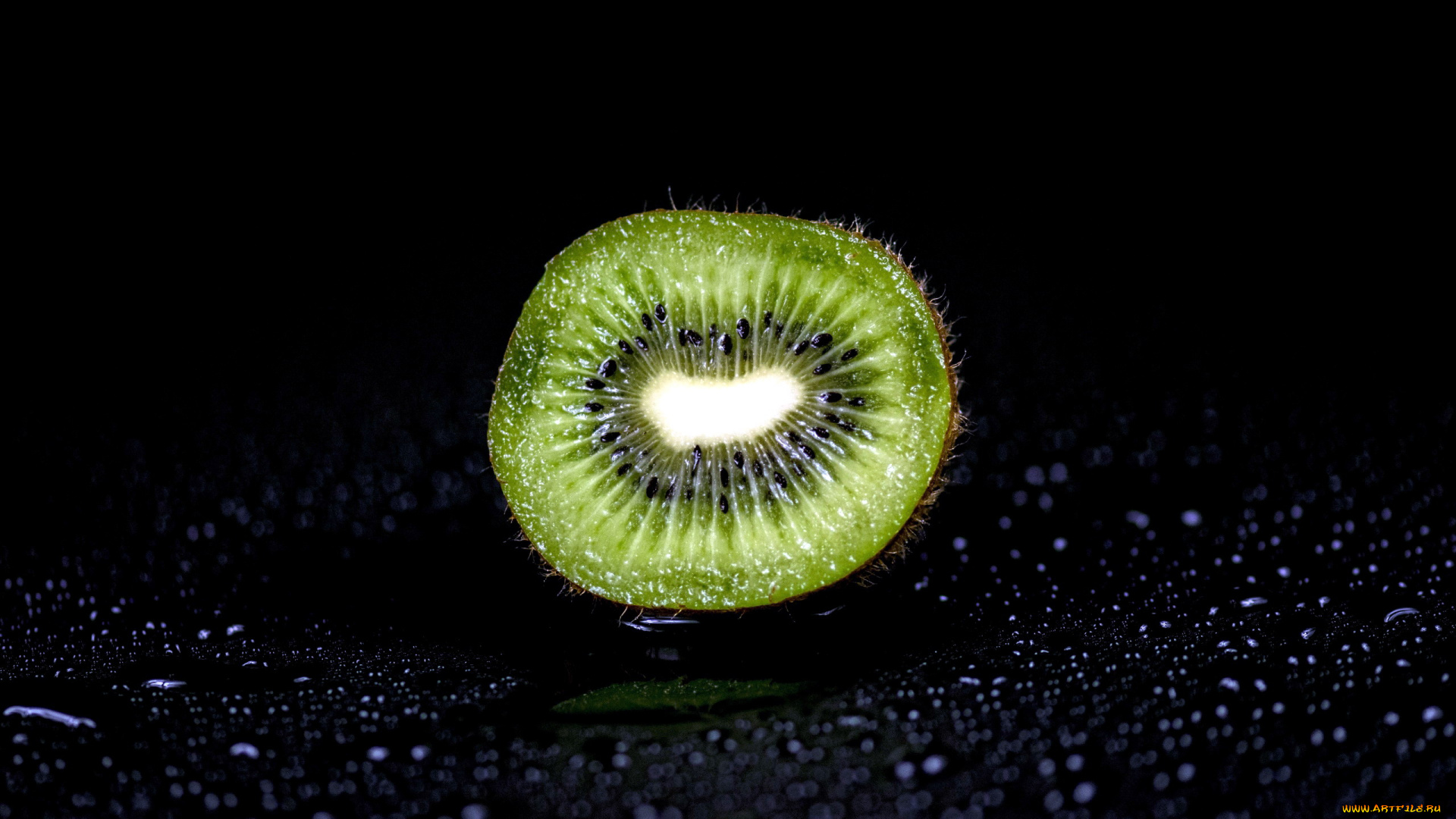 еда, киви, капли
