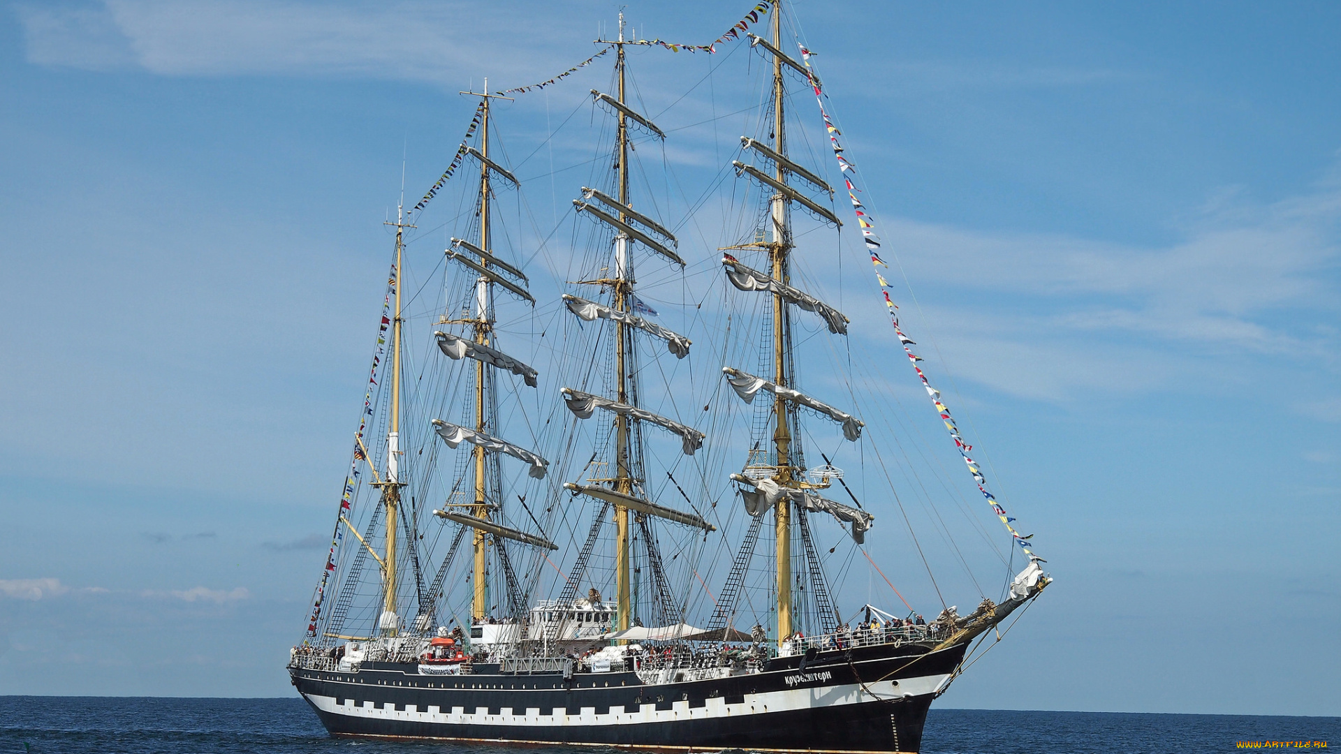 корабли, парусники, паруса, мачты