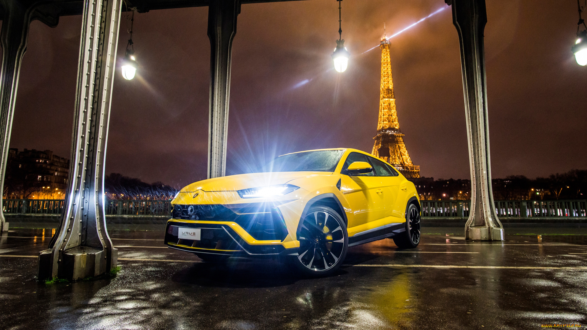lamborghini, urus, 2018, автомобили, lamborghini, urus, 2018, желтый, кроссовер, ламборгини