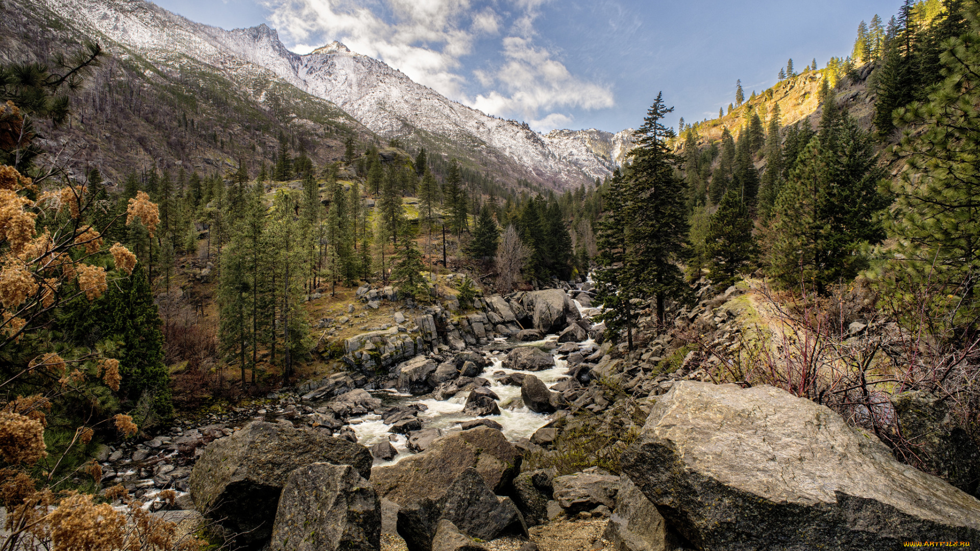 природа, горы, простор