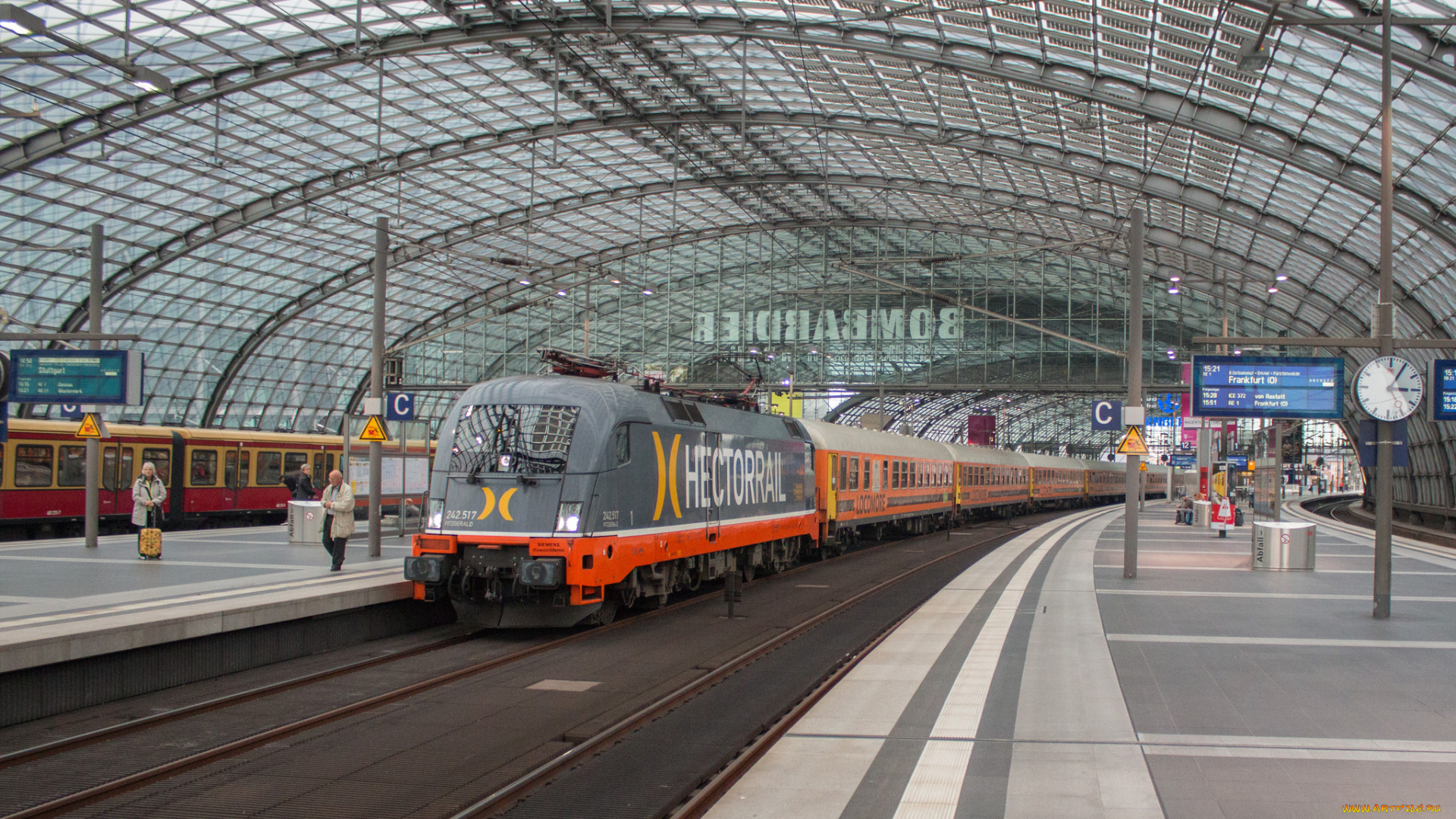 техника, электровозы, локомотив, состав