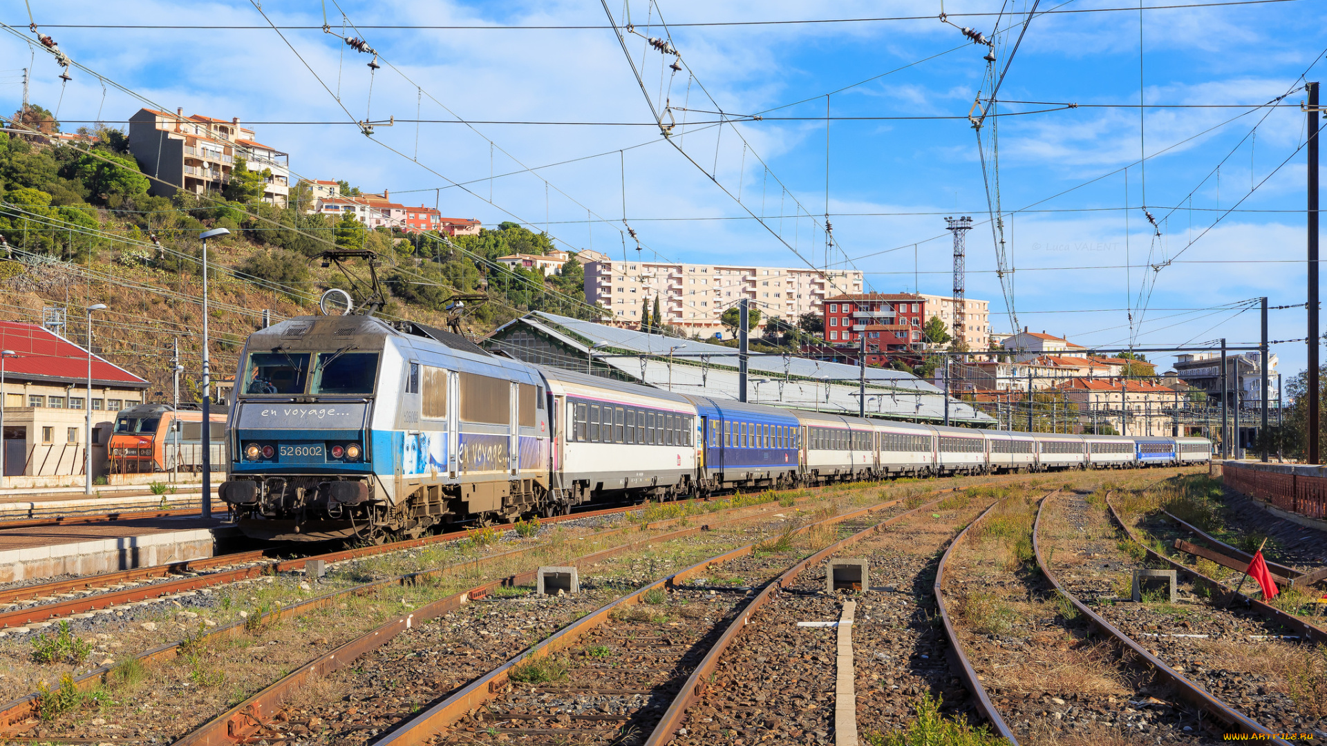 техника, поезда, локомотив, состав