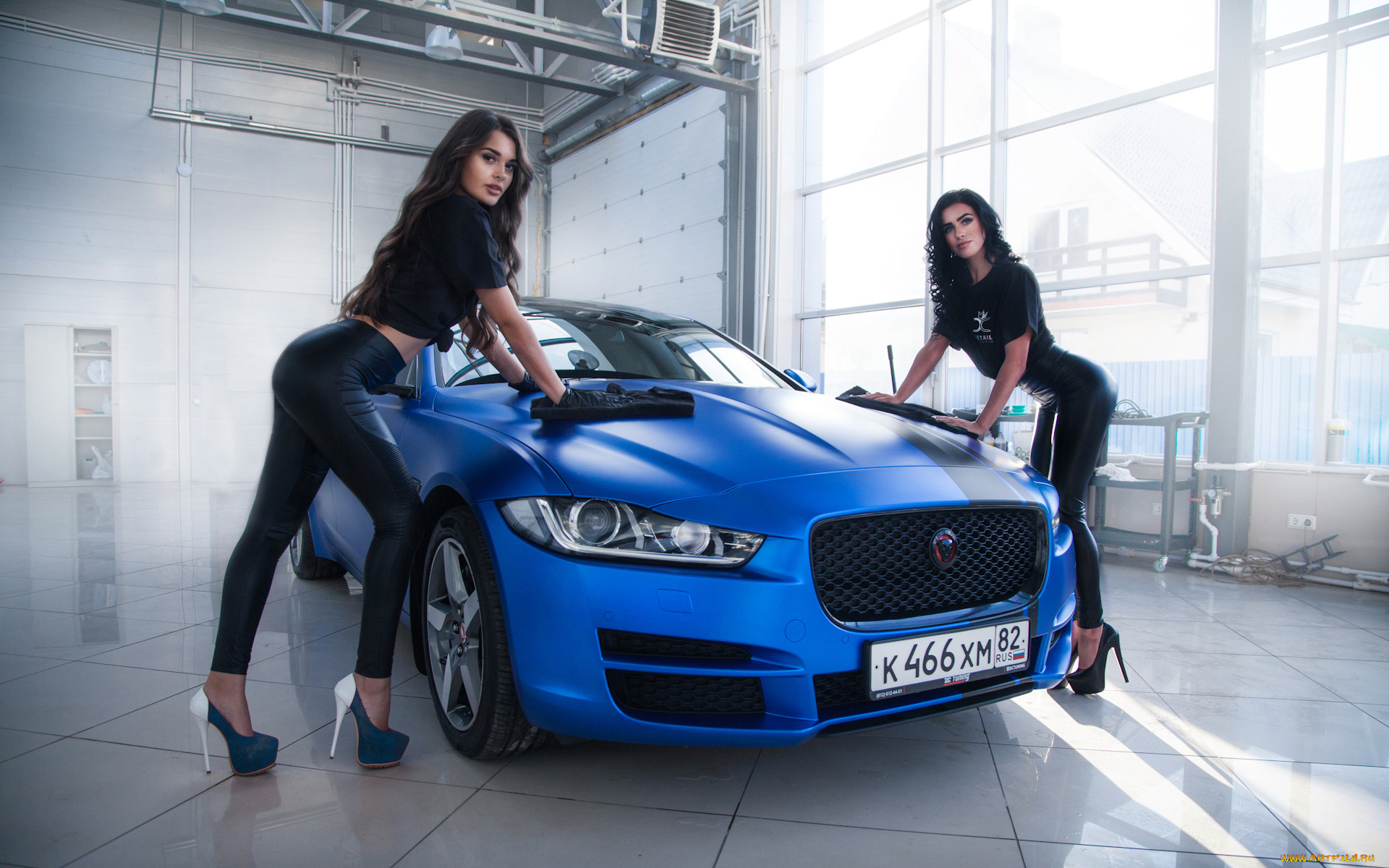 автомобили, -авто, с, девушками, гараж