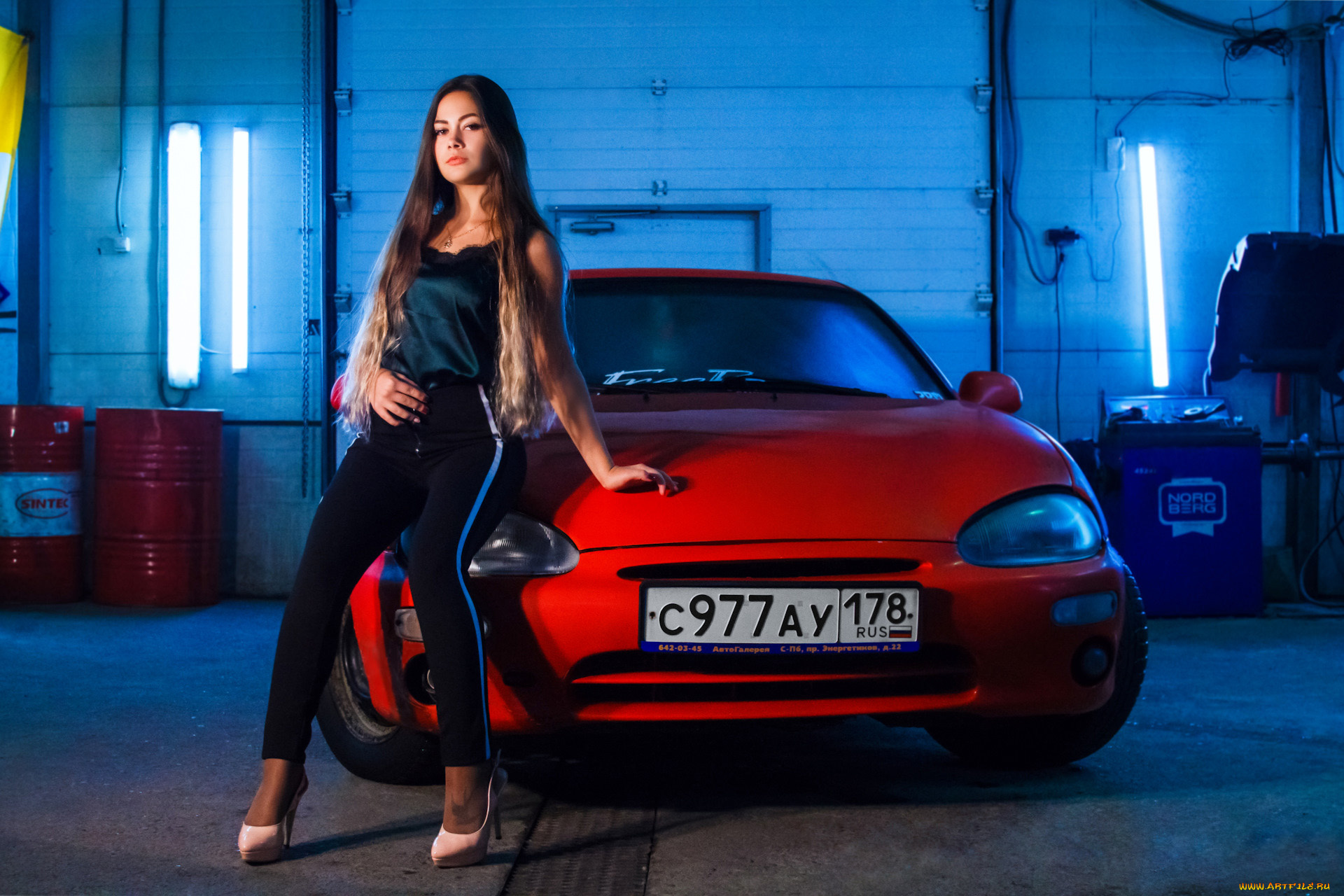 автомобили, -авто, с, девушками, красивая, девушка