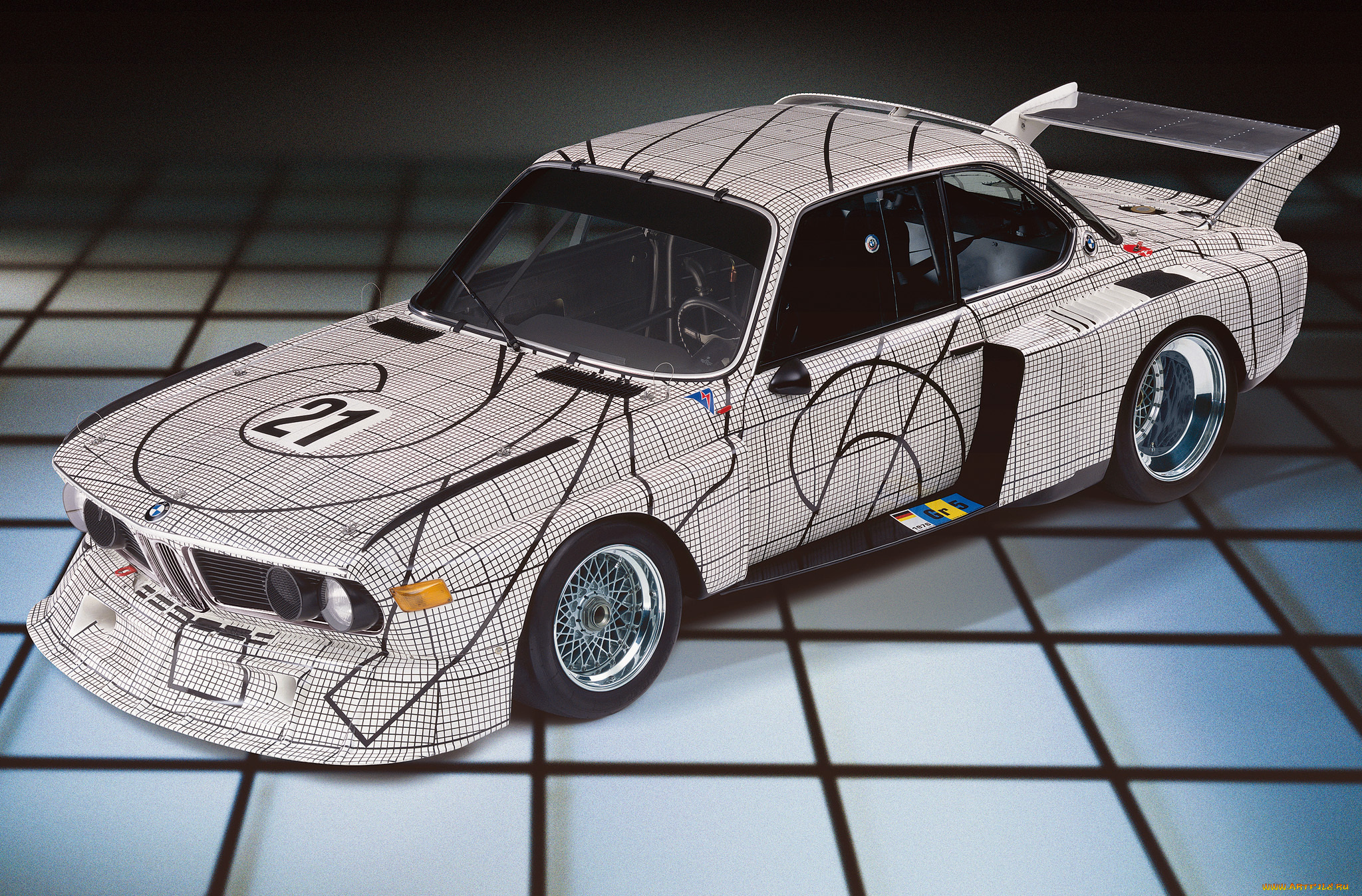 bmw, 3, 0, csl, group-5, art, car, by, frank, stella, 1976, автомобили, виртуальный, тюнинг, 1976, bmw, frank, stella, car, 3-0, csl, art, group-5