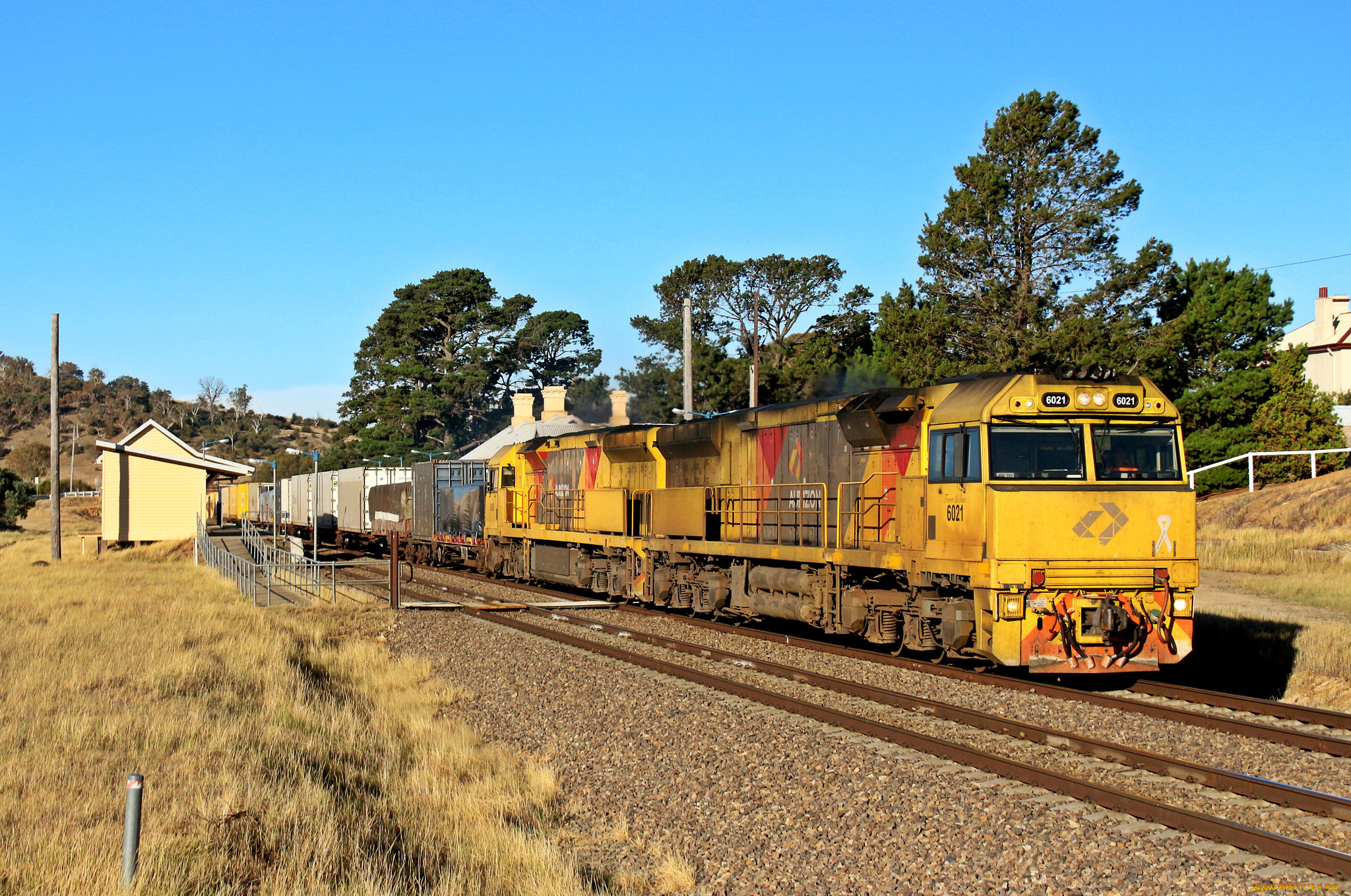 техника, поезда, локомотив, состав
