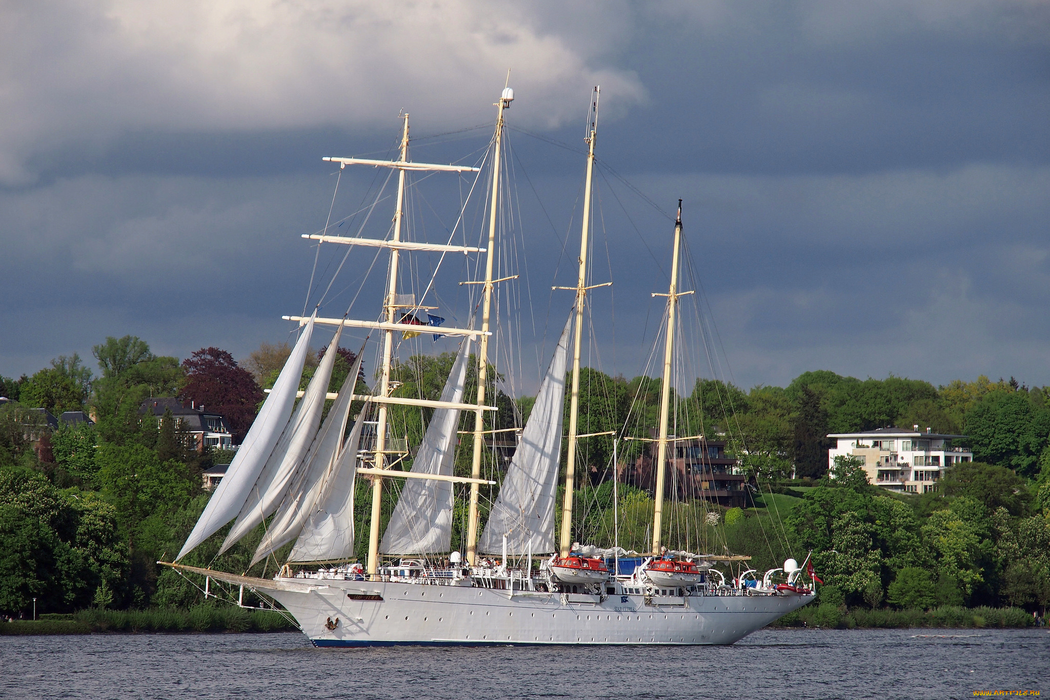 корабли, парусники, мачты, паруса