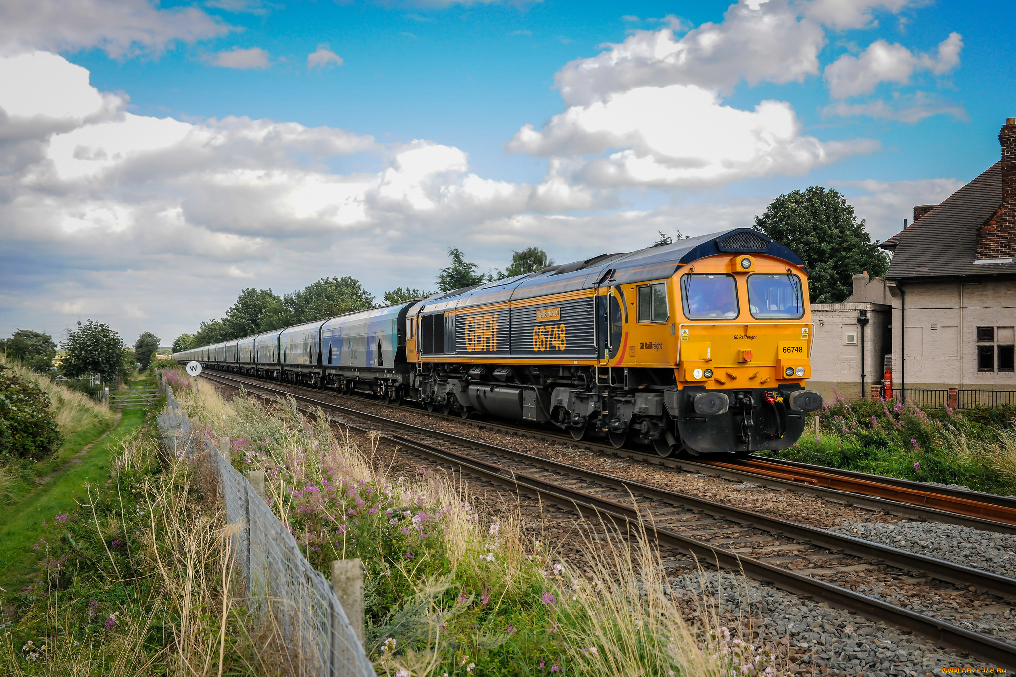 техника, поезда, локомотив, состав