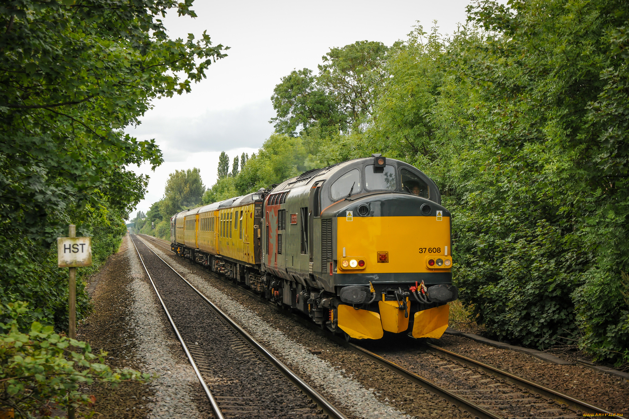 техника, поезда, локомотив, состав