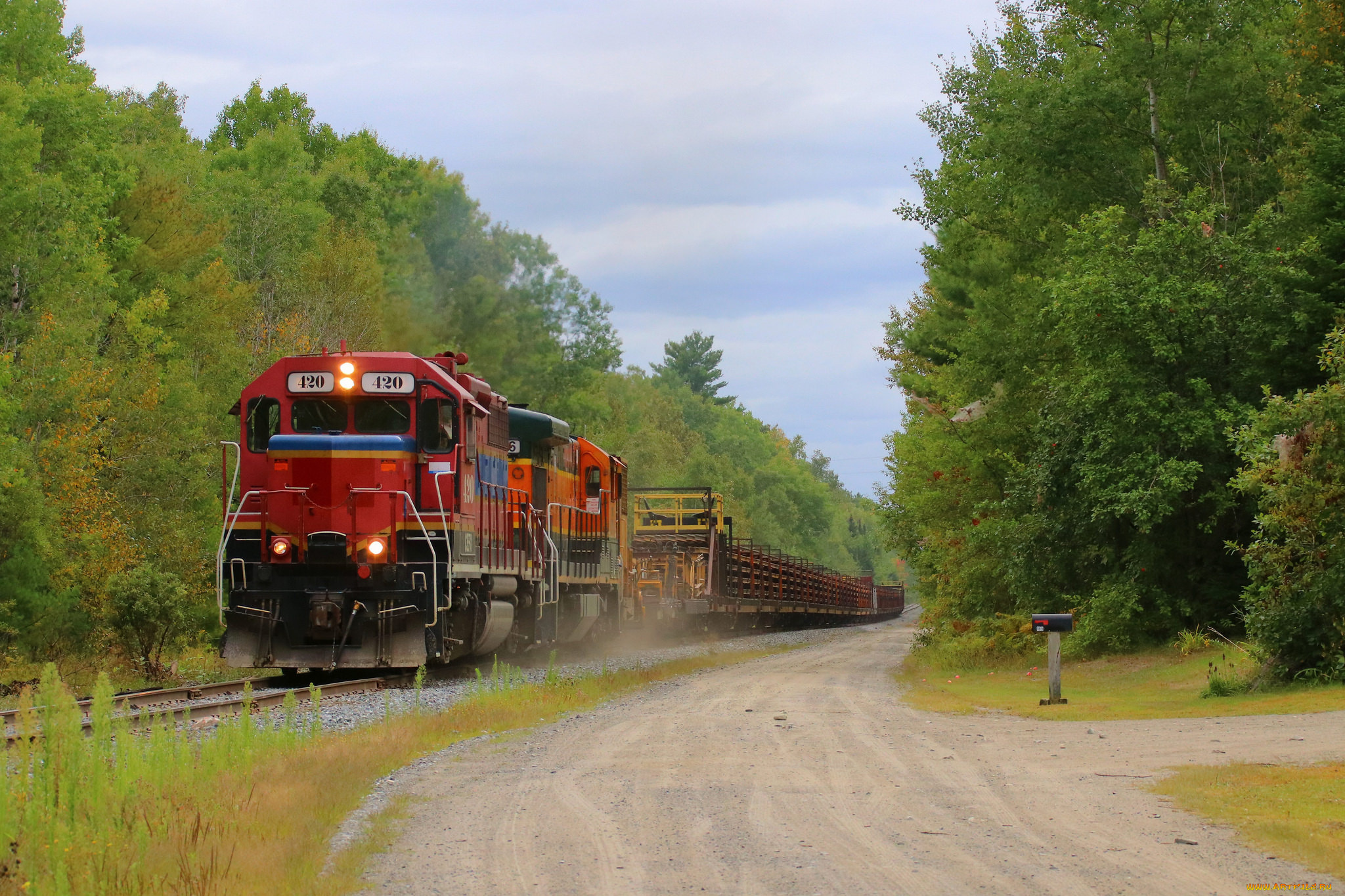техника, поезда, локомотив, состав