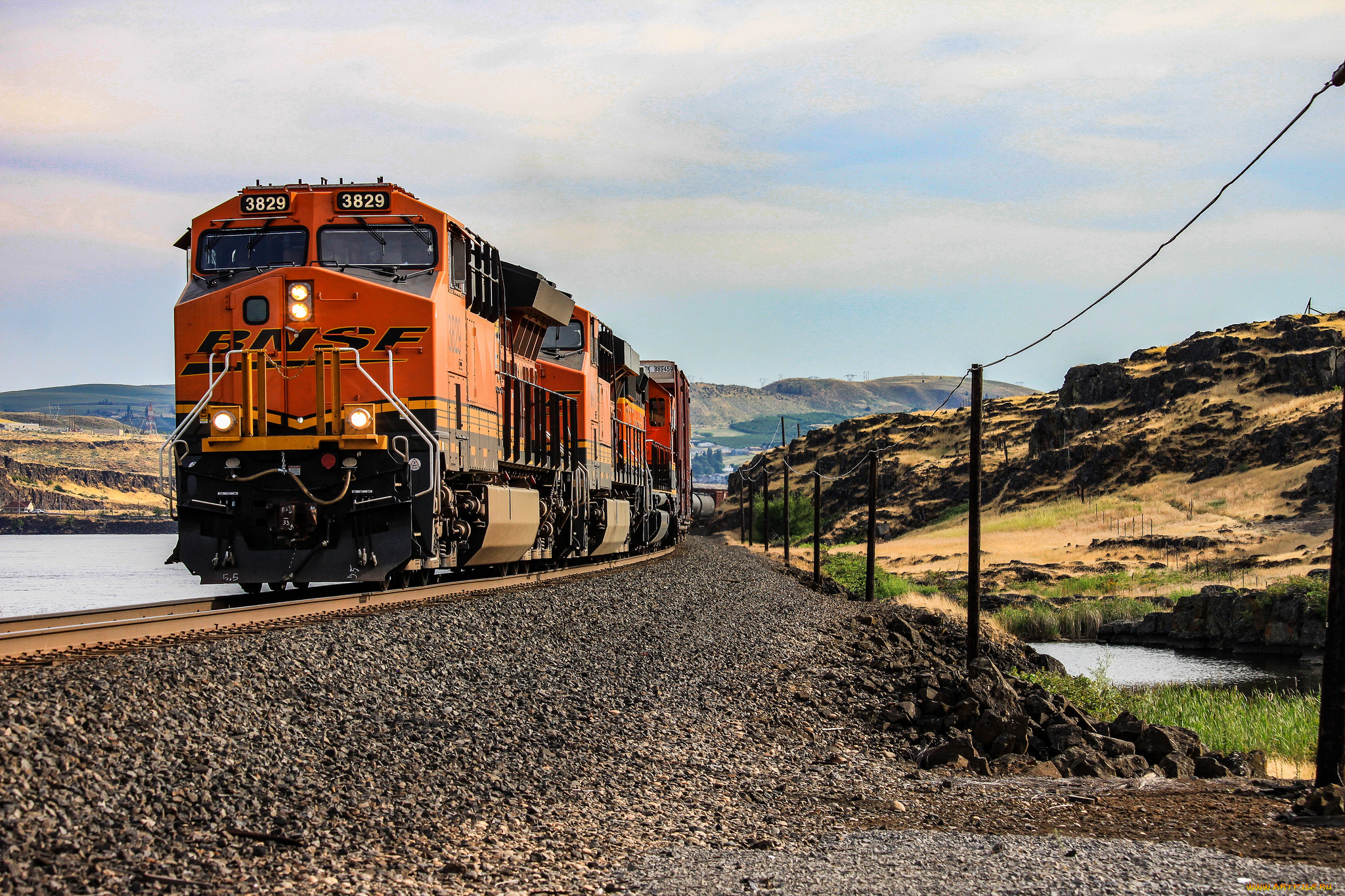 техника, поезда, локомотив, состав