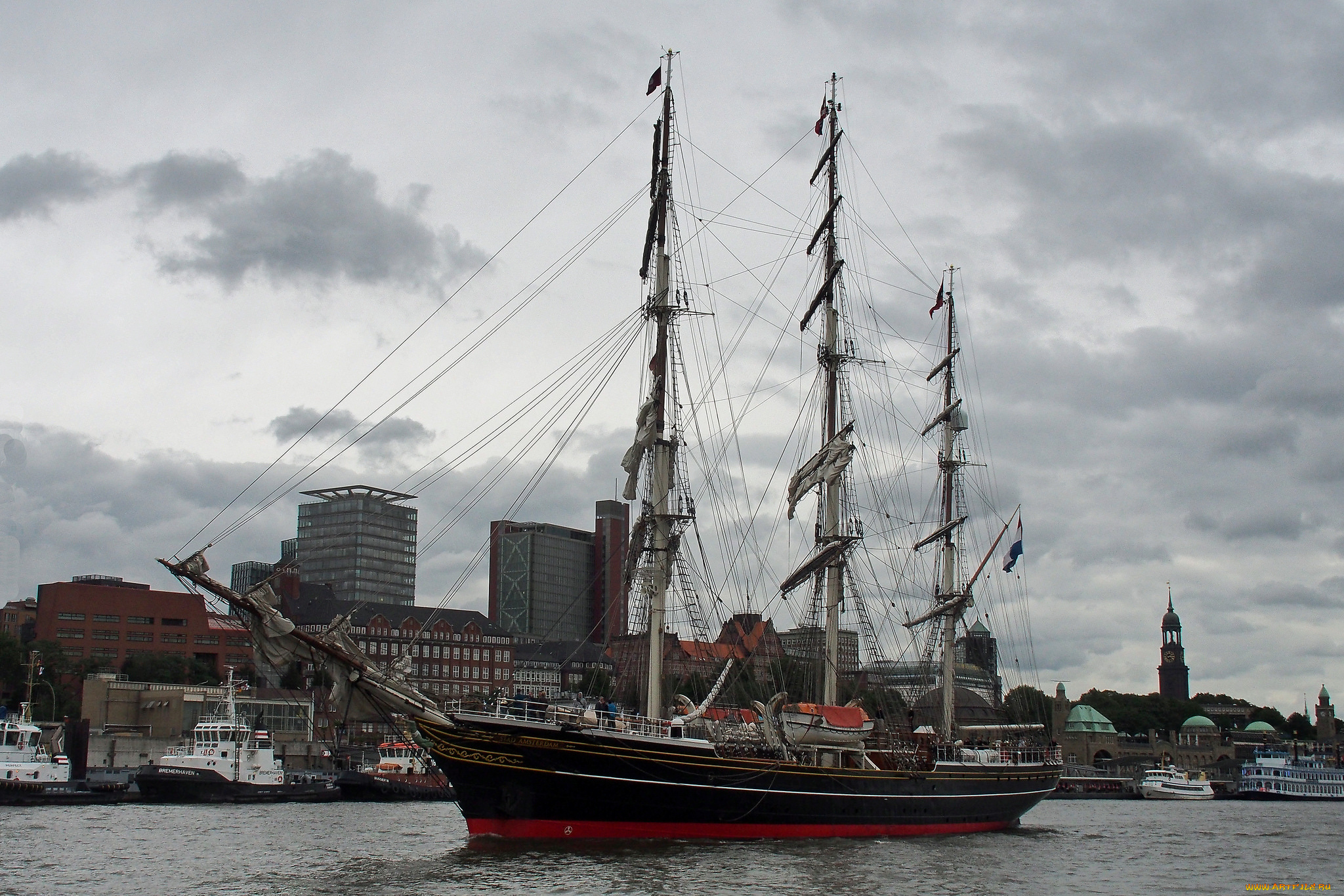 корабли, парусники, мачты, паруса