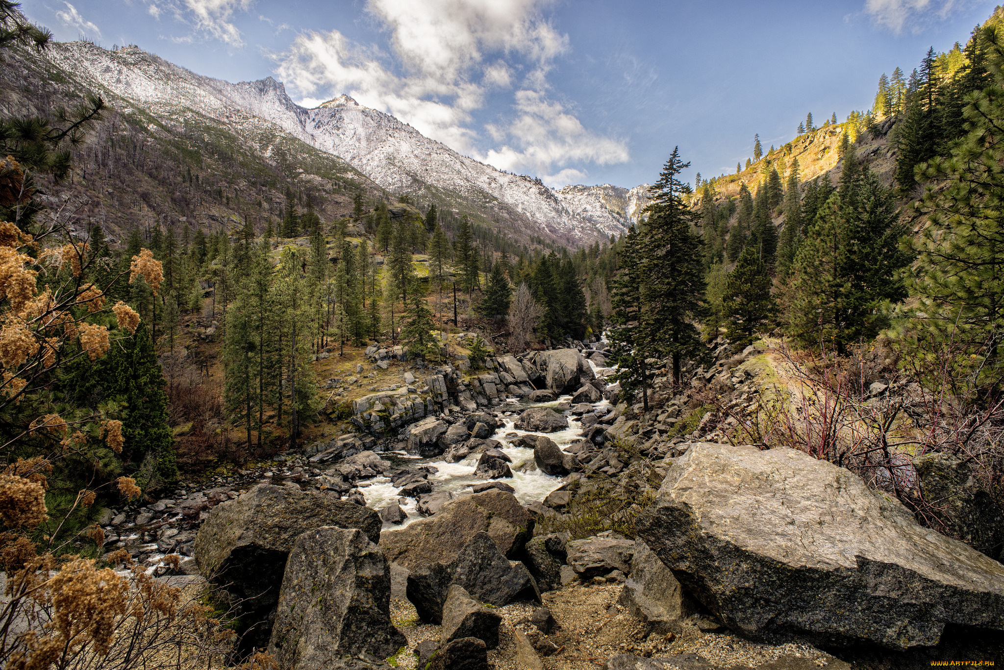 природа, горы, простор