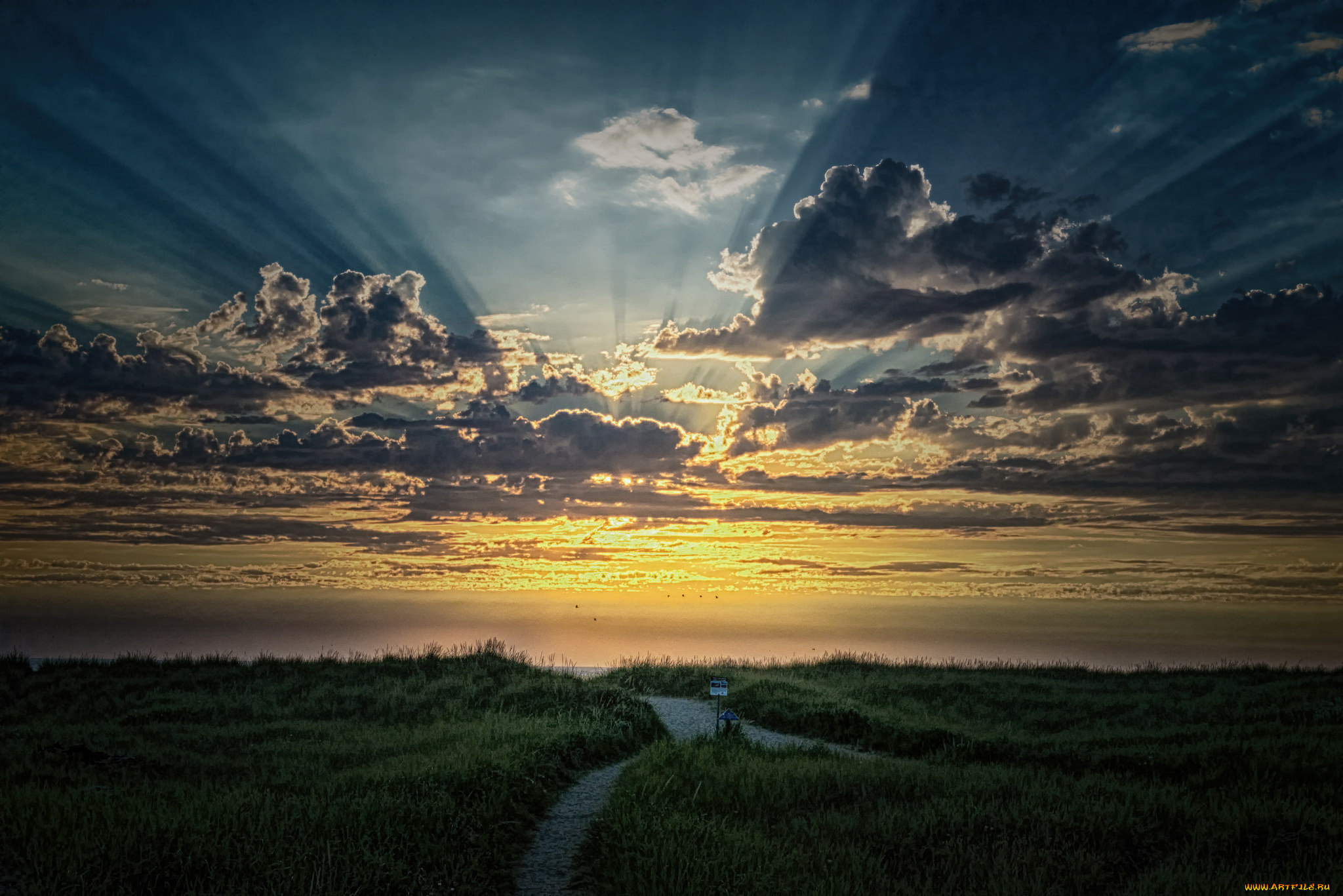 природа, восходы, закаты, простор