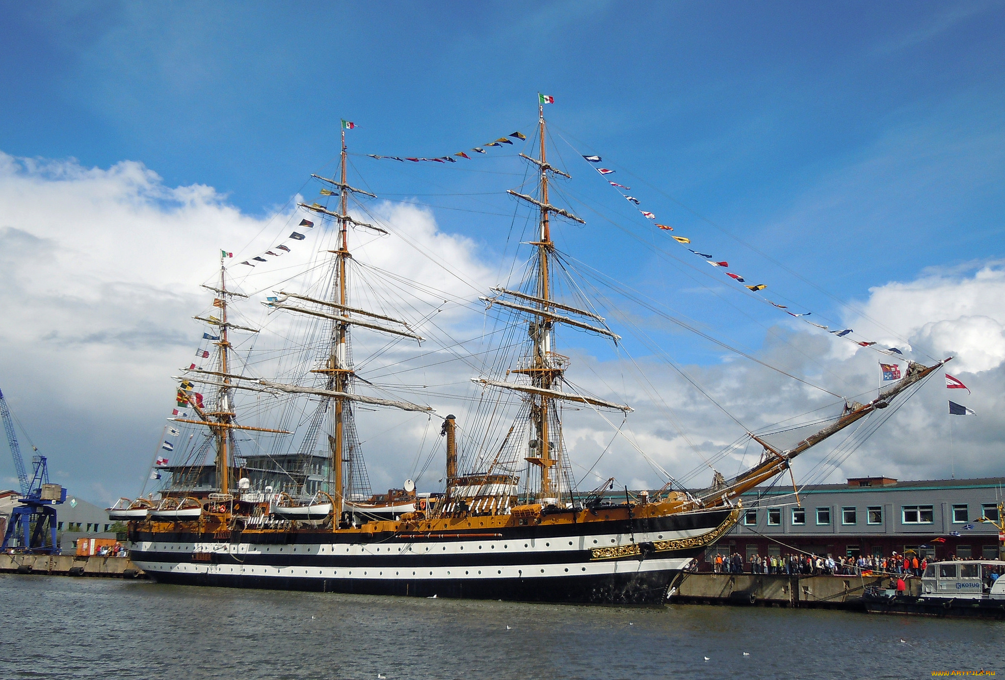 корабли, парусники, паруса, мачты