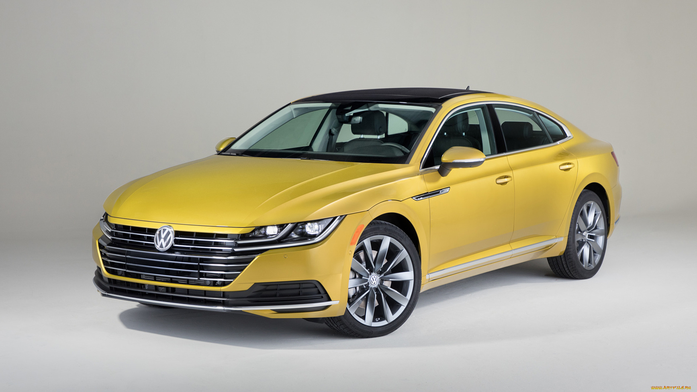volkswagen, arteon, 2019, автомобили, volkswagen, 2019, жёлтый, arteon