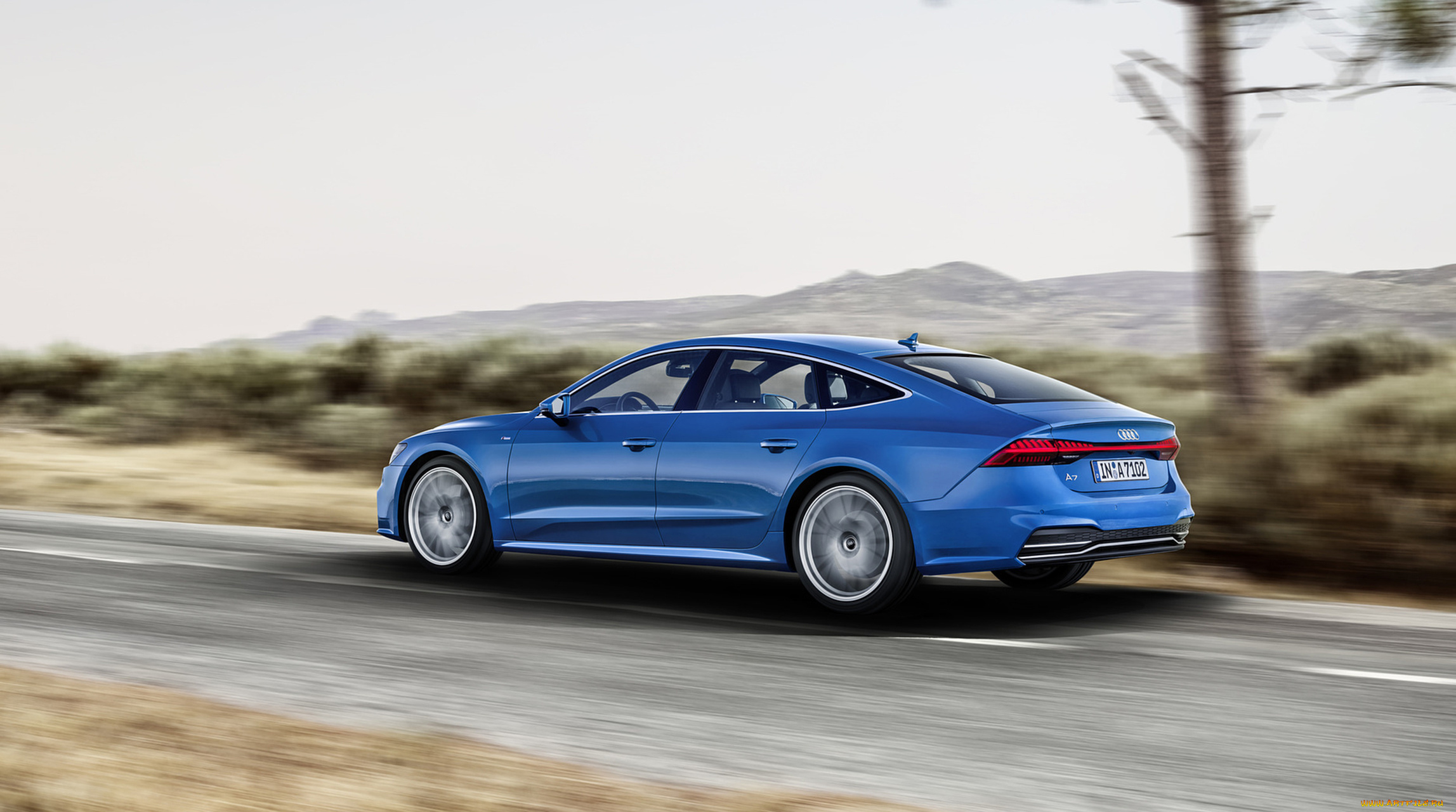 audi, a7, sportback, 2019, автомобили, audi, a7, sportback, 2019, blue