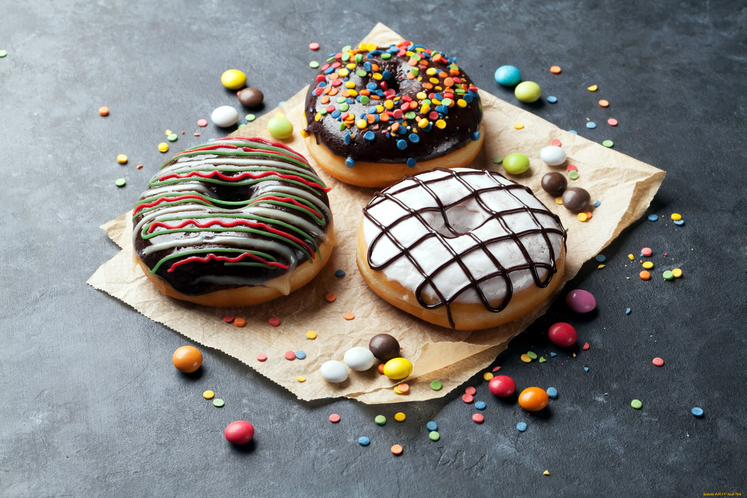 еда, хлеб, , выпечка, пончики