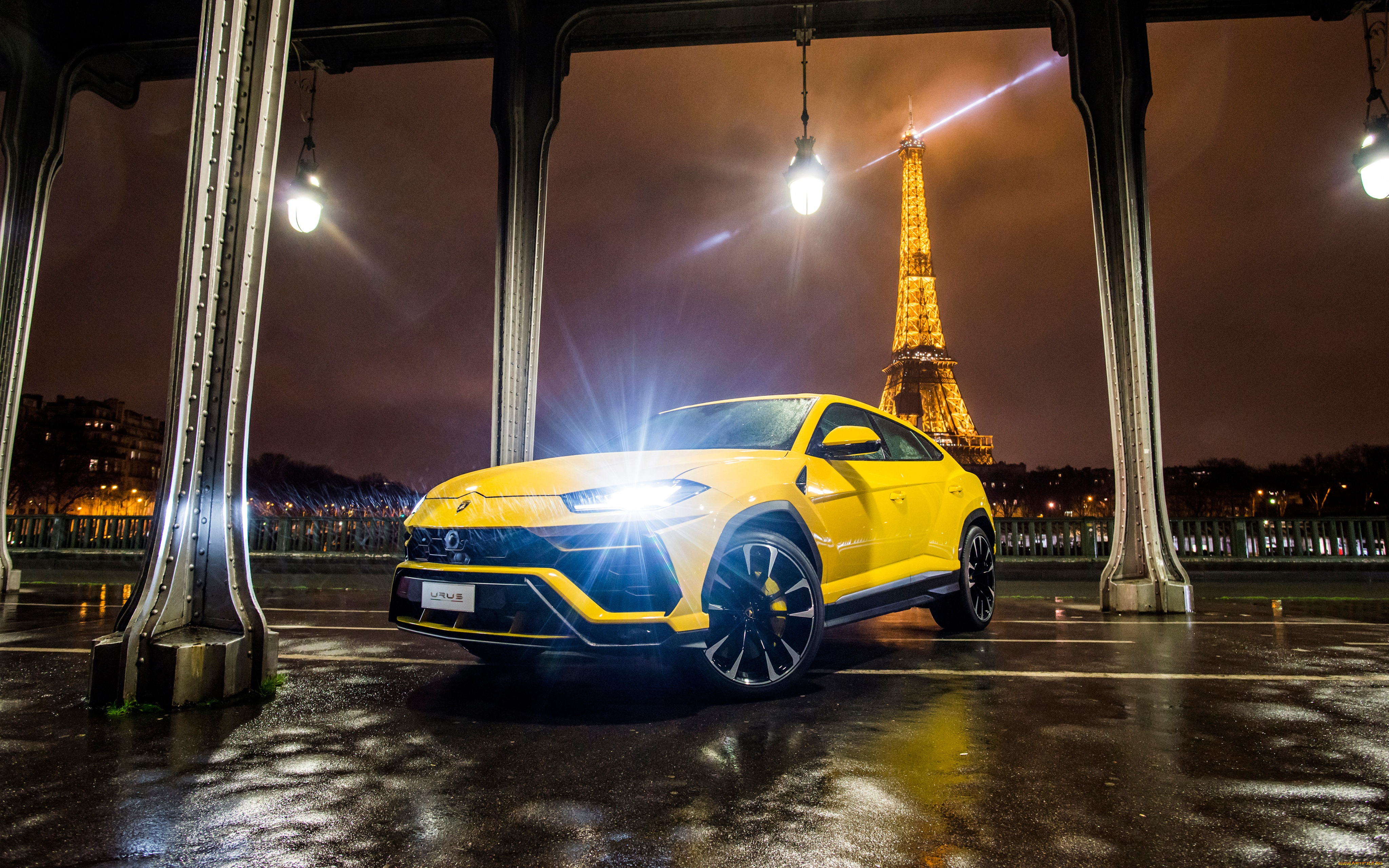 lamborghini, urus, 2018, автомобили, lamborghini, urus, 2018, желтый, кроссовер, ламборгини
