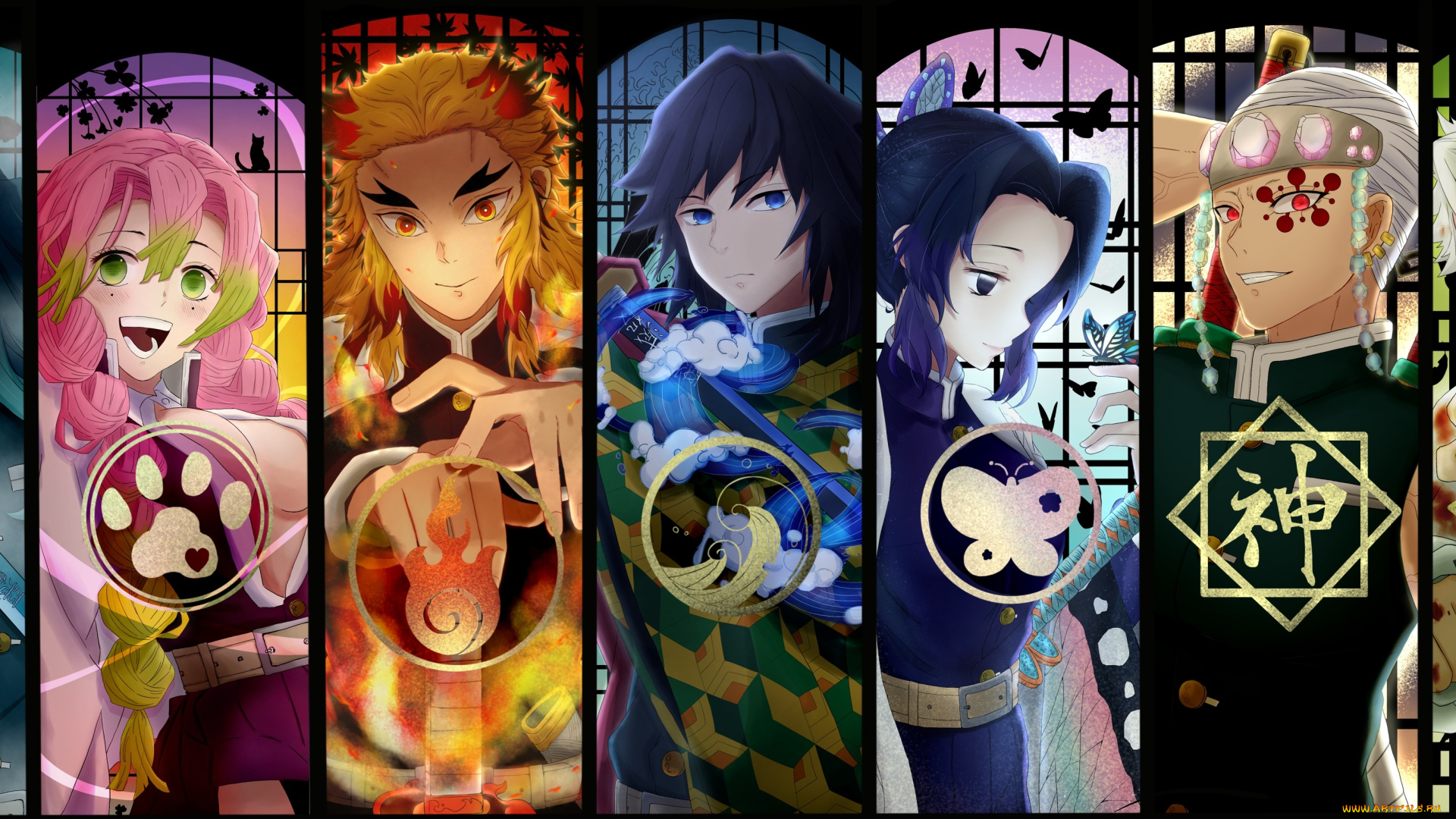 аниме, demon, slayer, , kimetsu, no, yaiba, клинок, рассекающий, демонов