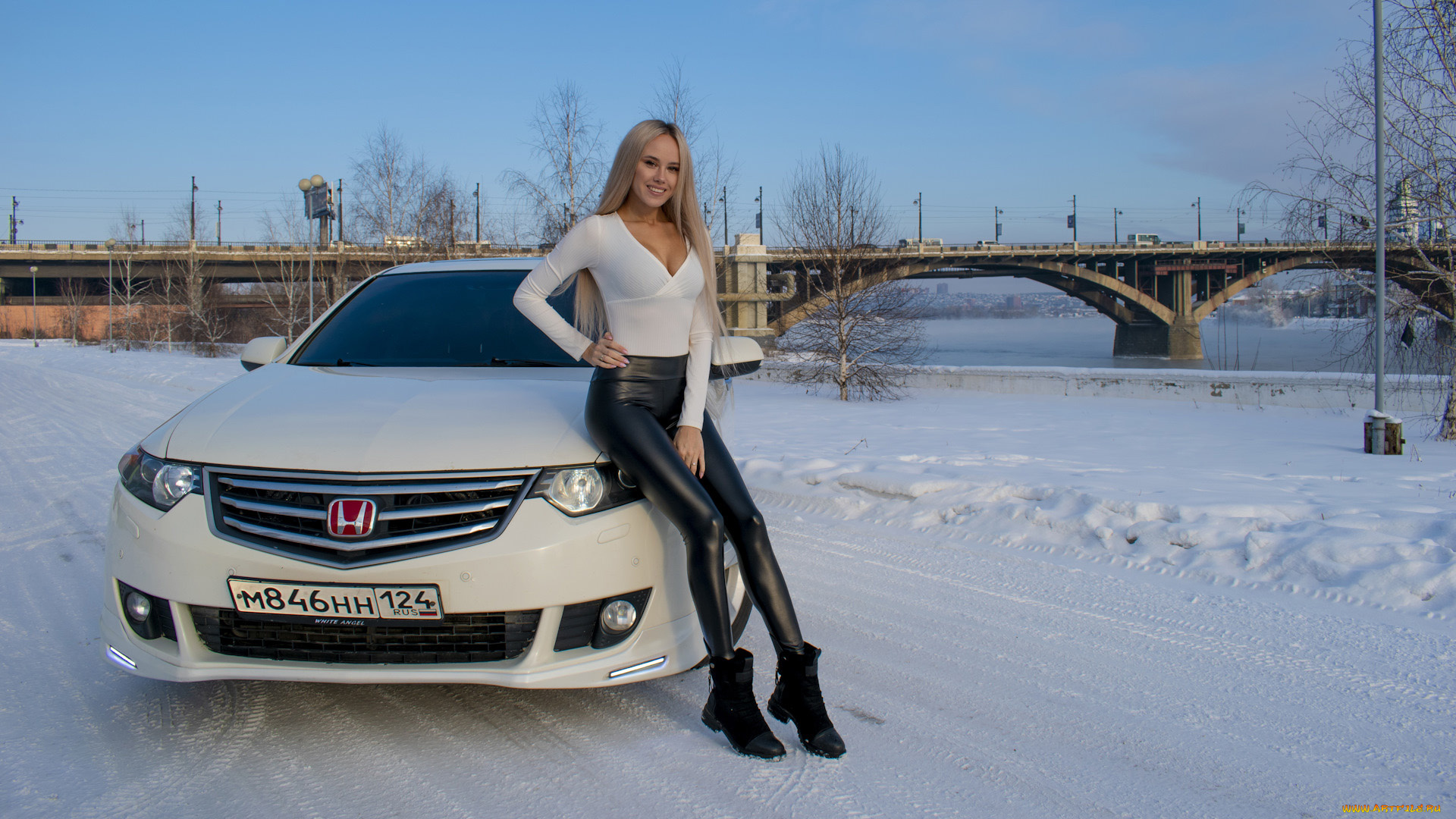 автомобили, -авто, с, девушками, honda, accord