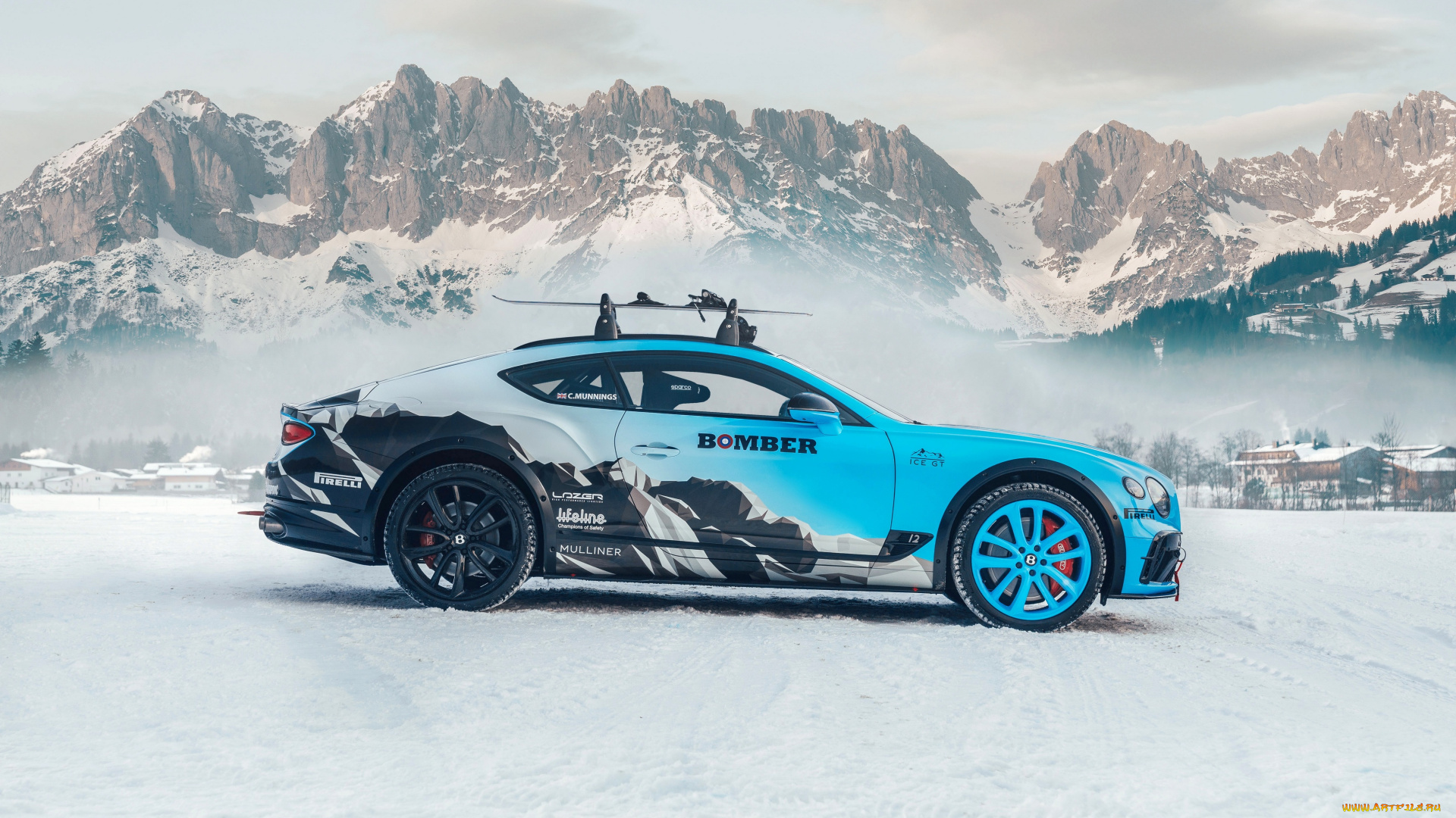 bentley, continental, gt, , ice, race, 2020, автомобили, bentley, купе, специальное, издание, гоночный, бентли, пейзаж, зима