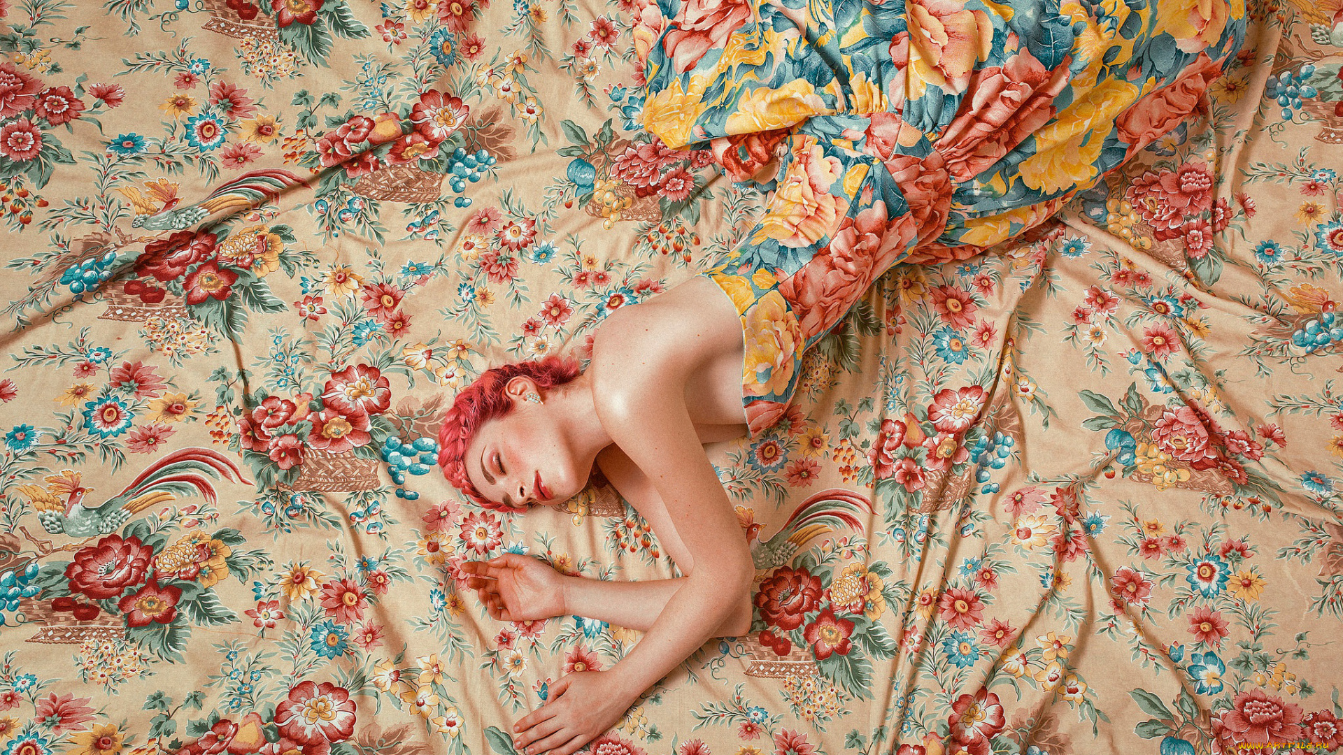 девушки, -unsort, , рыжеволосые, и, другие, красота, необычное, платье