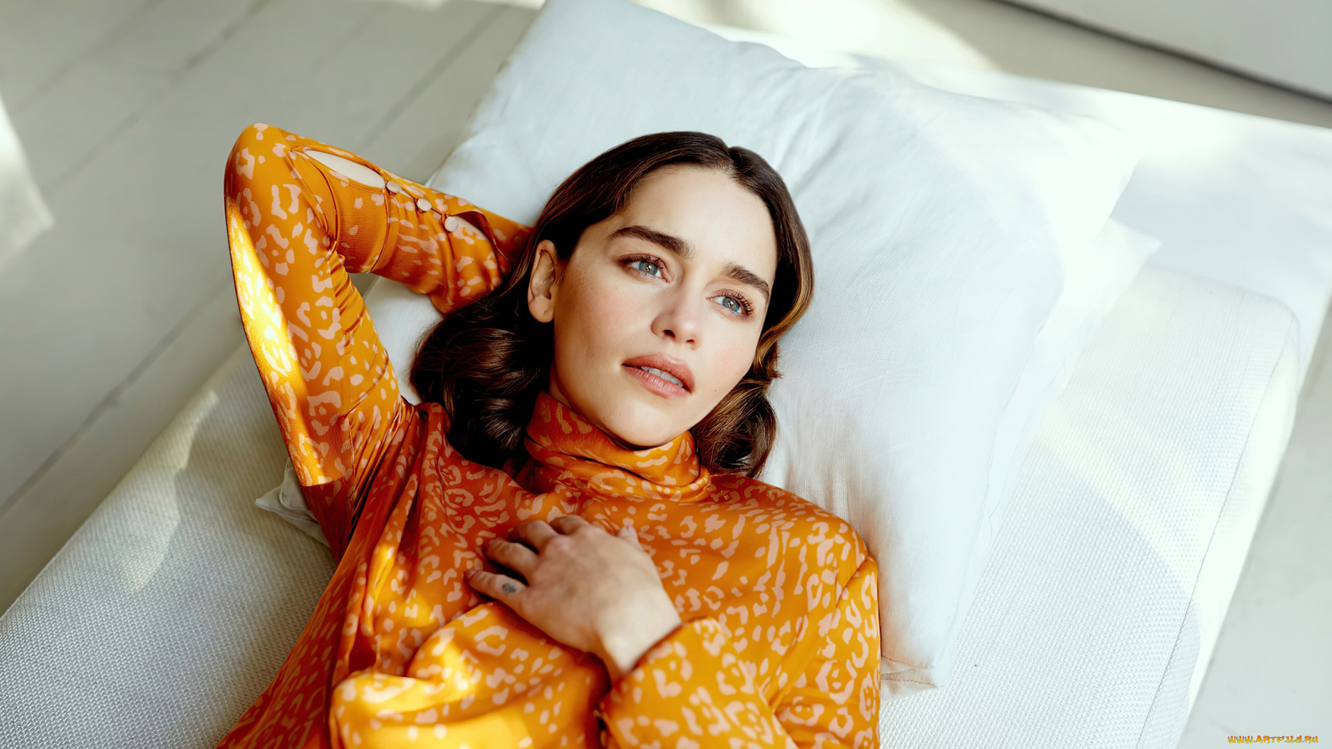 девушки, emilia, clarke, взгляд