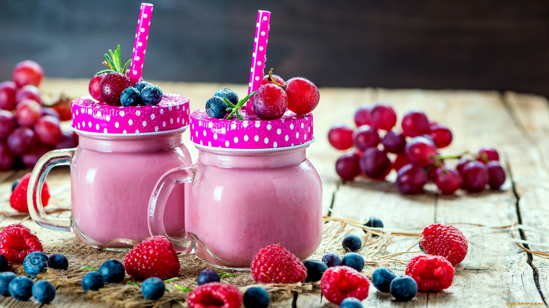 еда, напитки, малина, смузи, ягоды