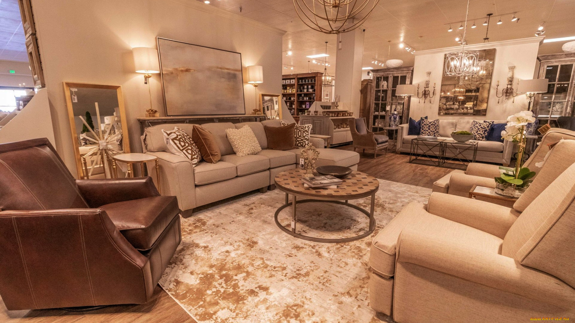 интерьер, гостиная, мягкий, уголок