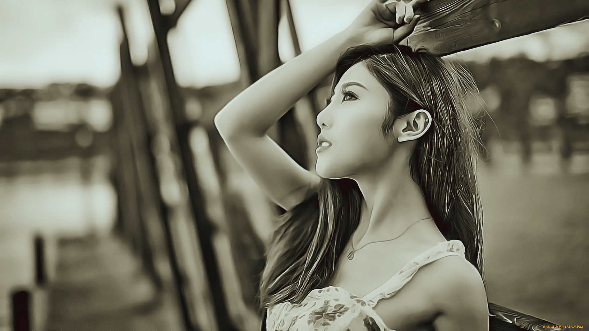 календари, компьютерный, дизайн, девушка, азиатка, 2020, calendar, женщина, профиль