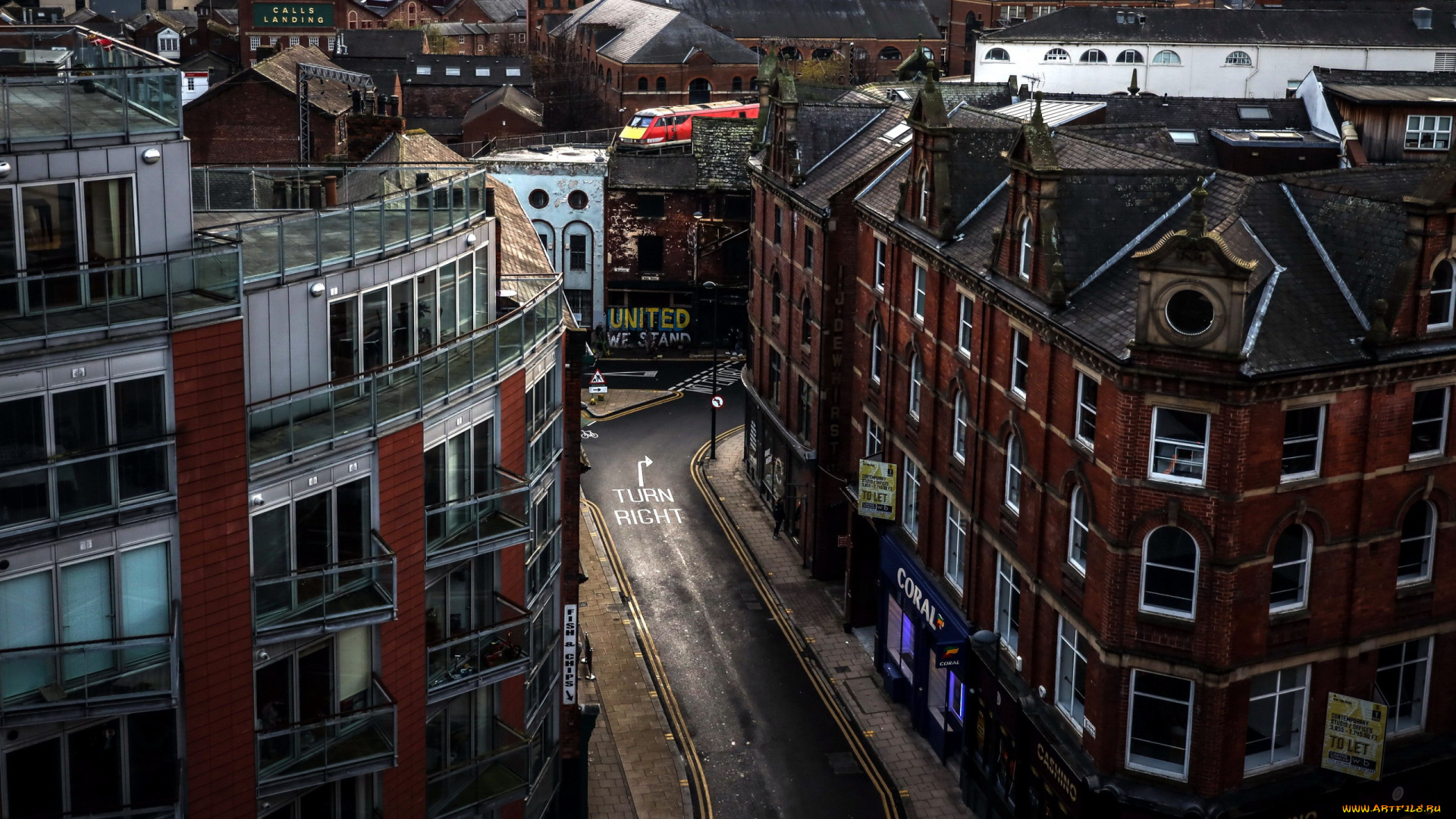 leeds, england, города, -, улицы, , площади, , набережные