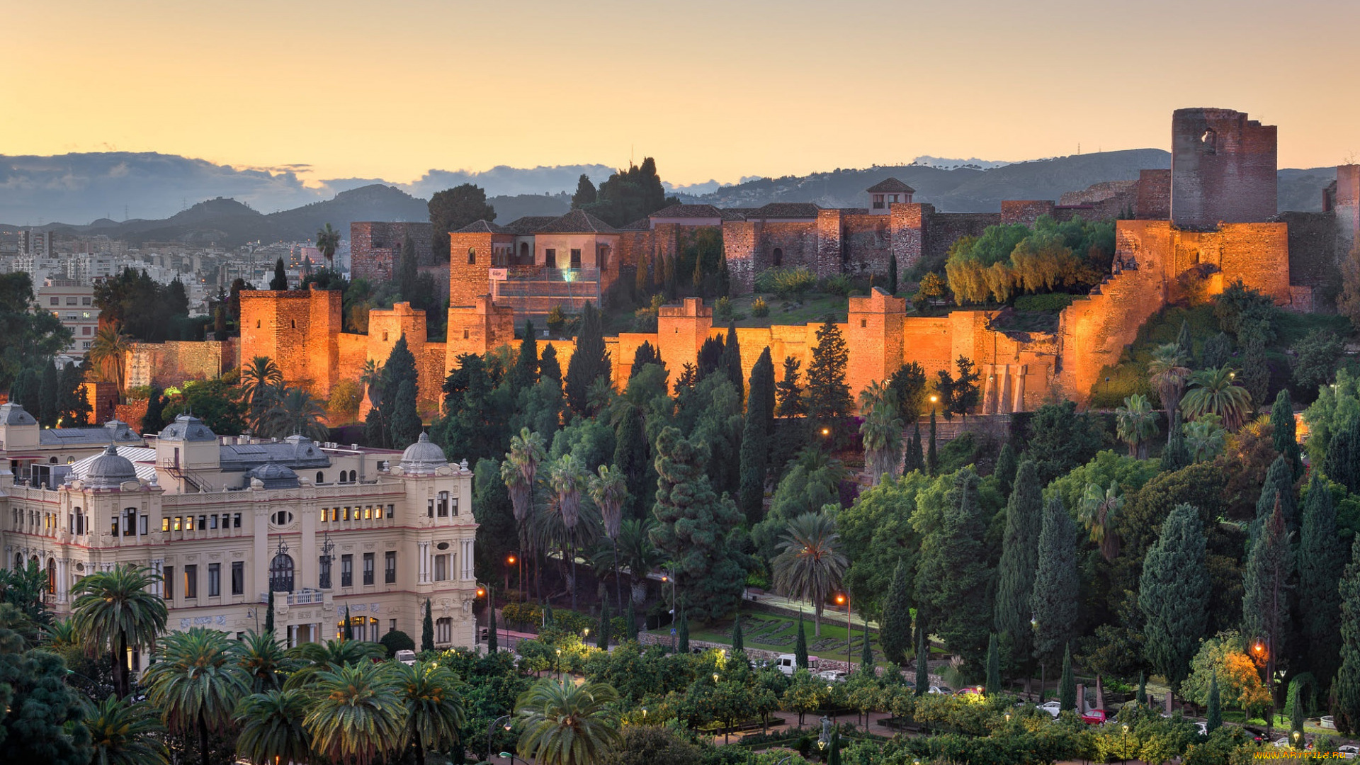 malaga, andalusia, spain, города, -, панорамы