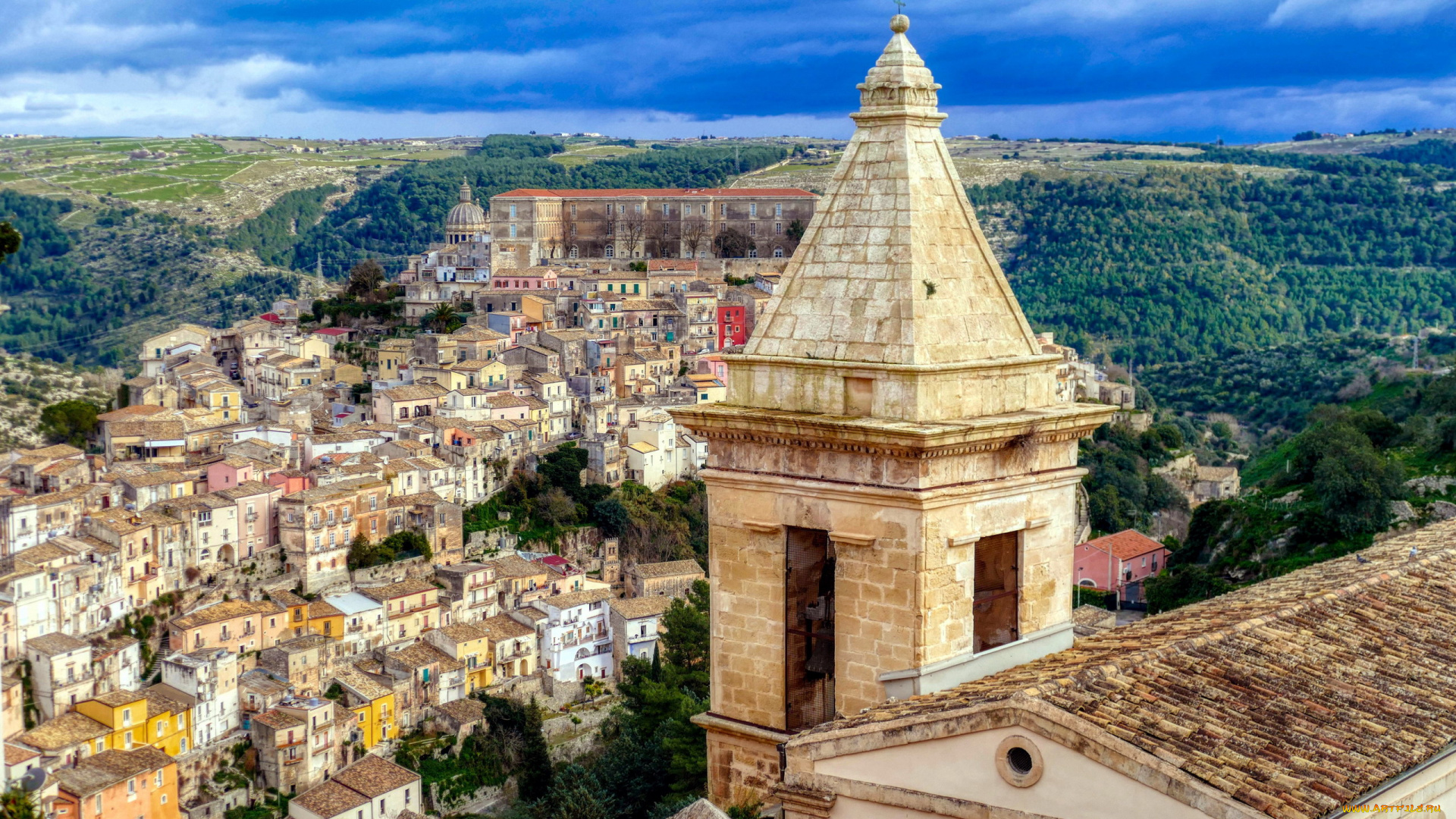 ragusa, italy, города, -, панорамы