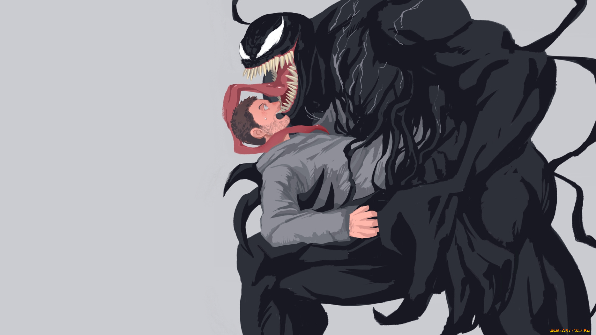 рисованное, кино, веном, эдди, брок, том, харди