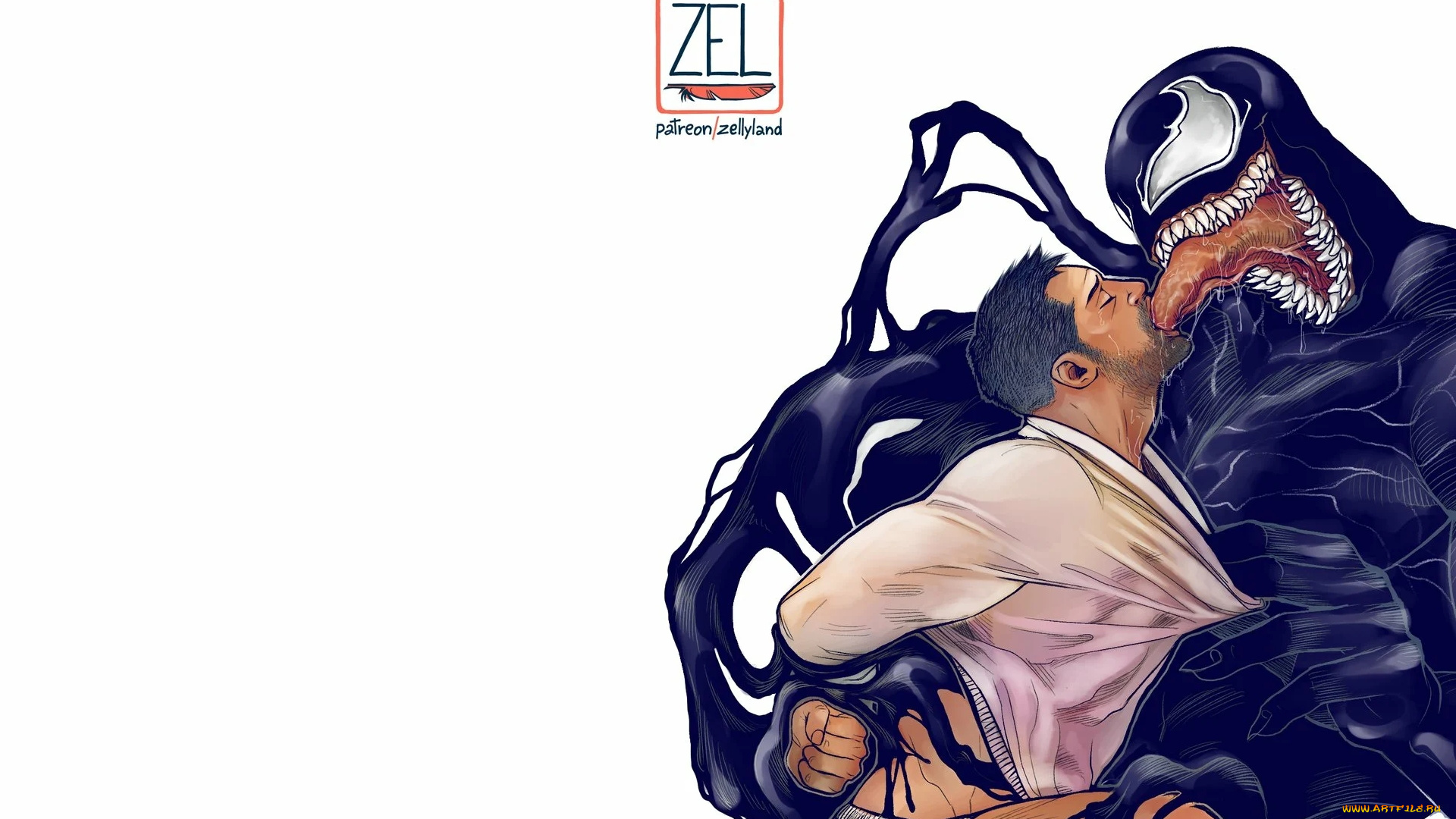 рисованное, кино, веном, эдди, брок, том, харди