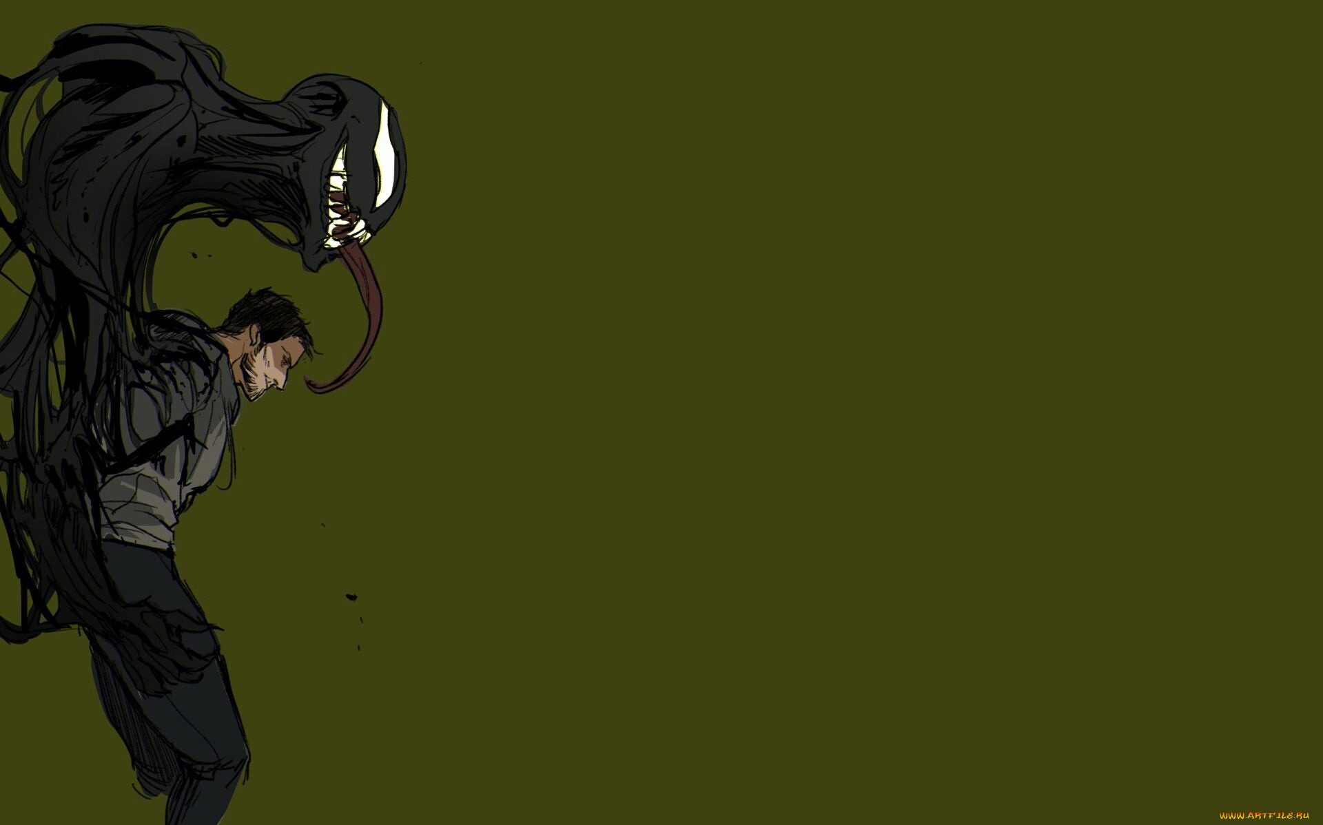 рисованное, кино, том, харди, эдди, брок, веном