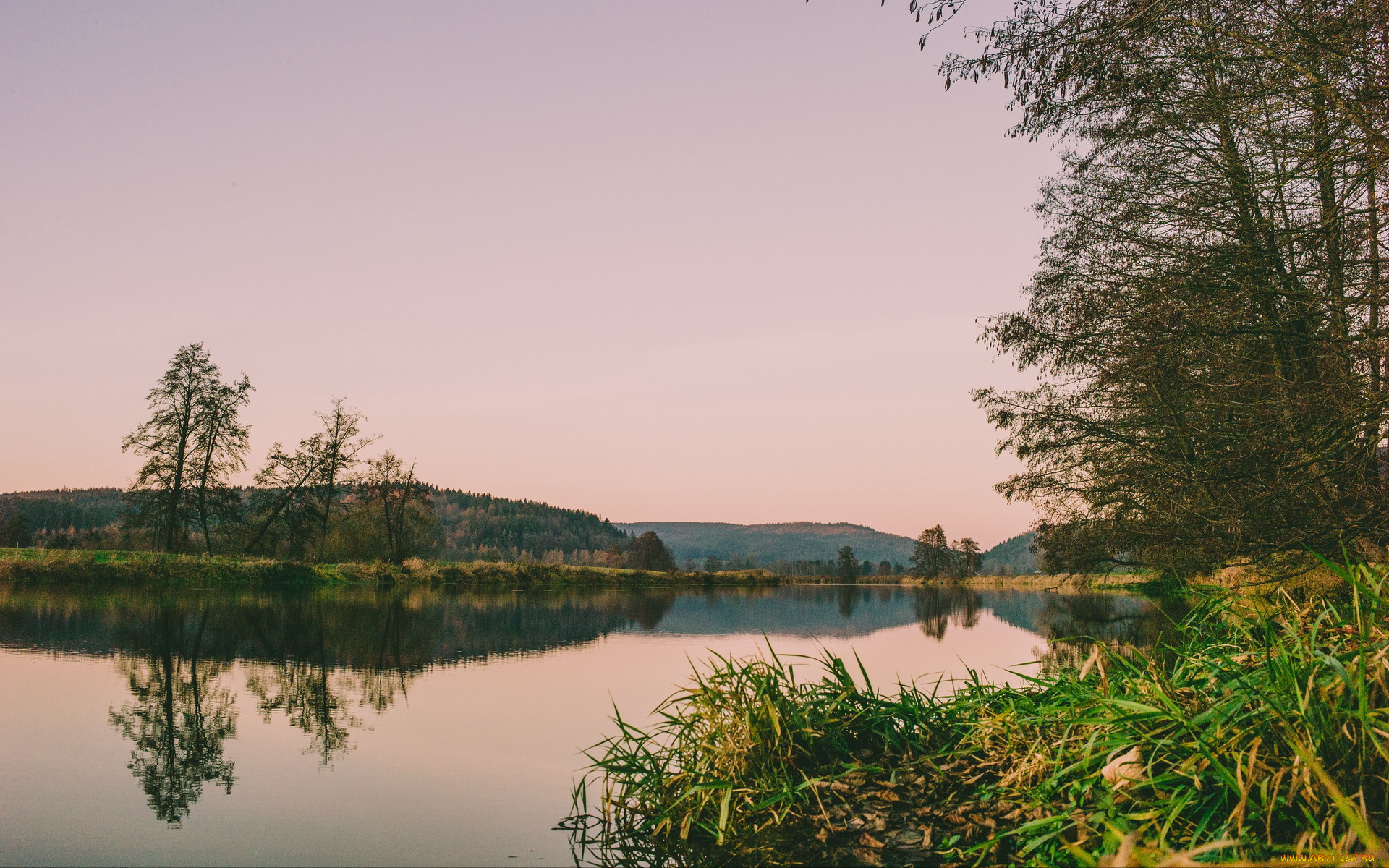 природа, реки, озера, река, простор, вечер