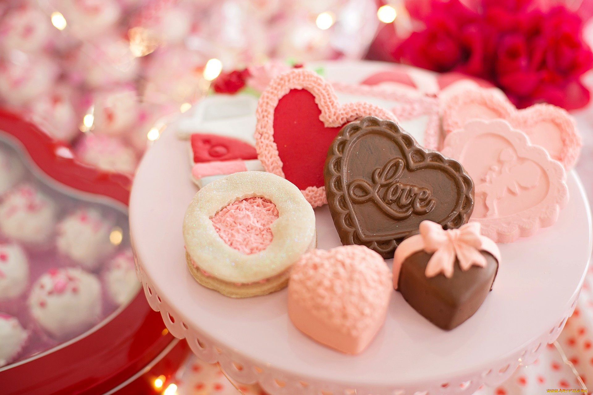 праздничные, день, святого, валентина, , сердечки, , любовь, конфеты, сердечки, угощение