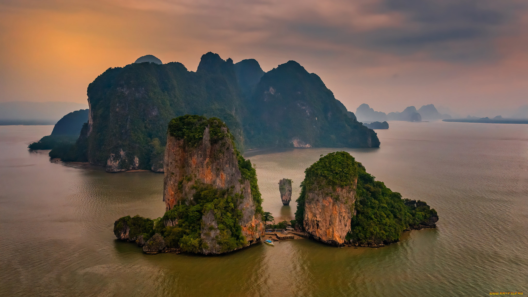 природа, побережье, скалы, море