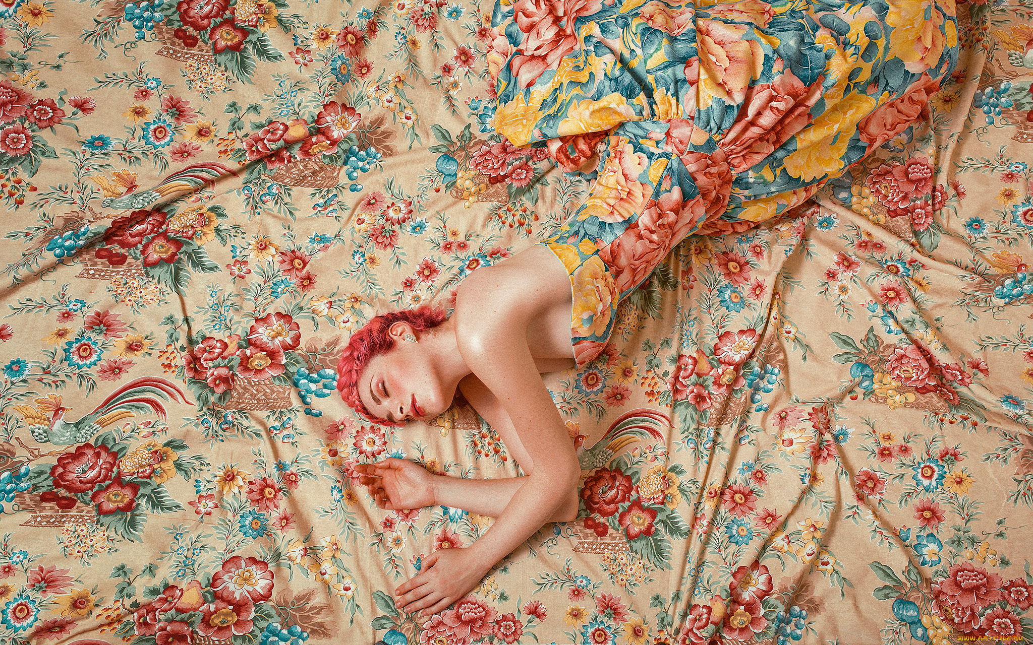 девушки, -unsort, , рыжеволосые, и, другие, красота, необычное, платье