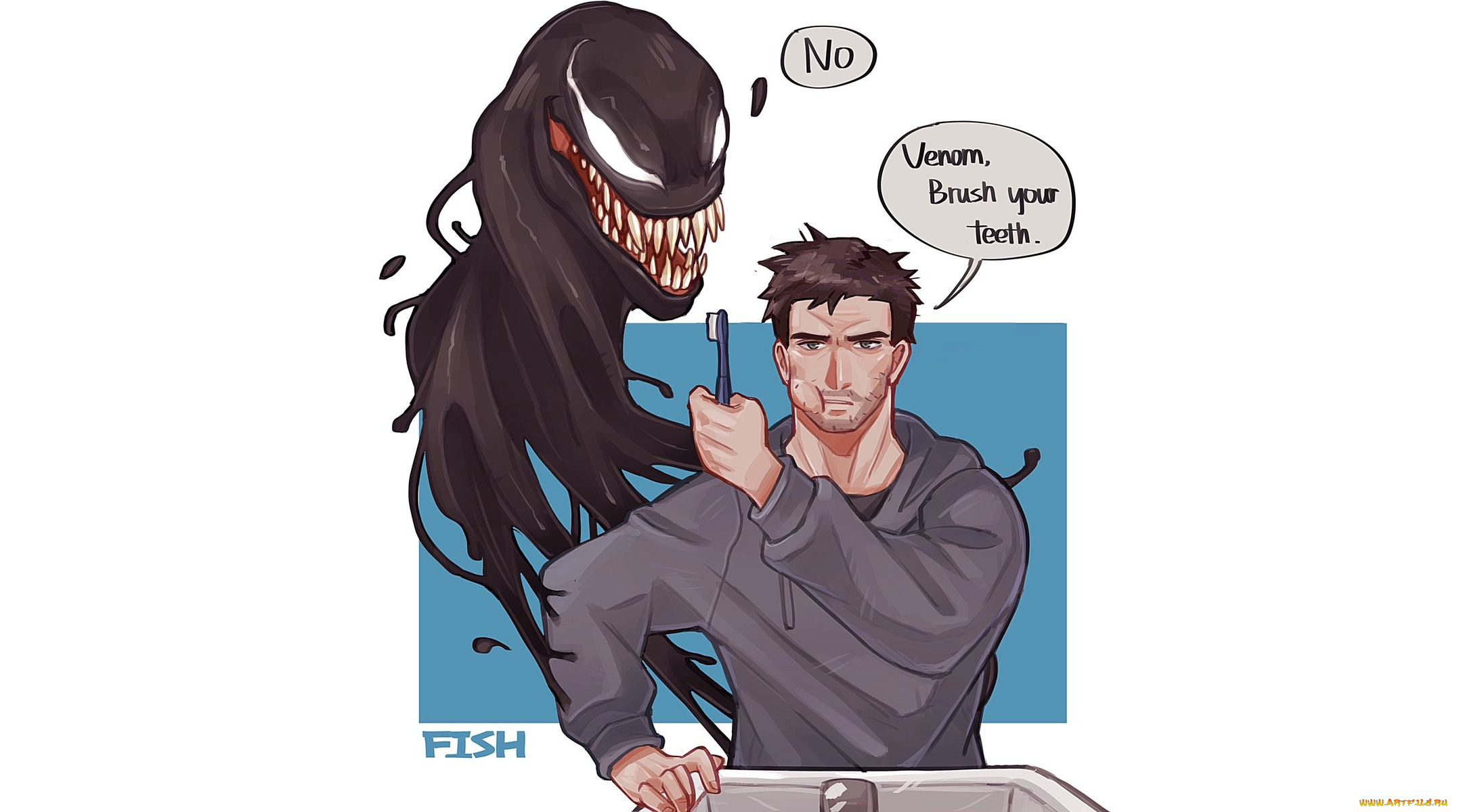 рисованное, кино, эдди, брок, том, харди, веном