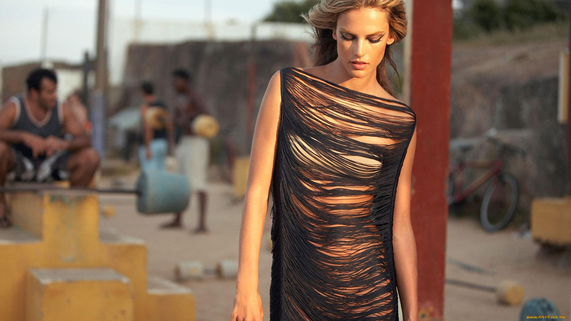 девушки, alessandra, ambrosio, модель, наряд, люди