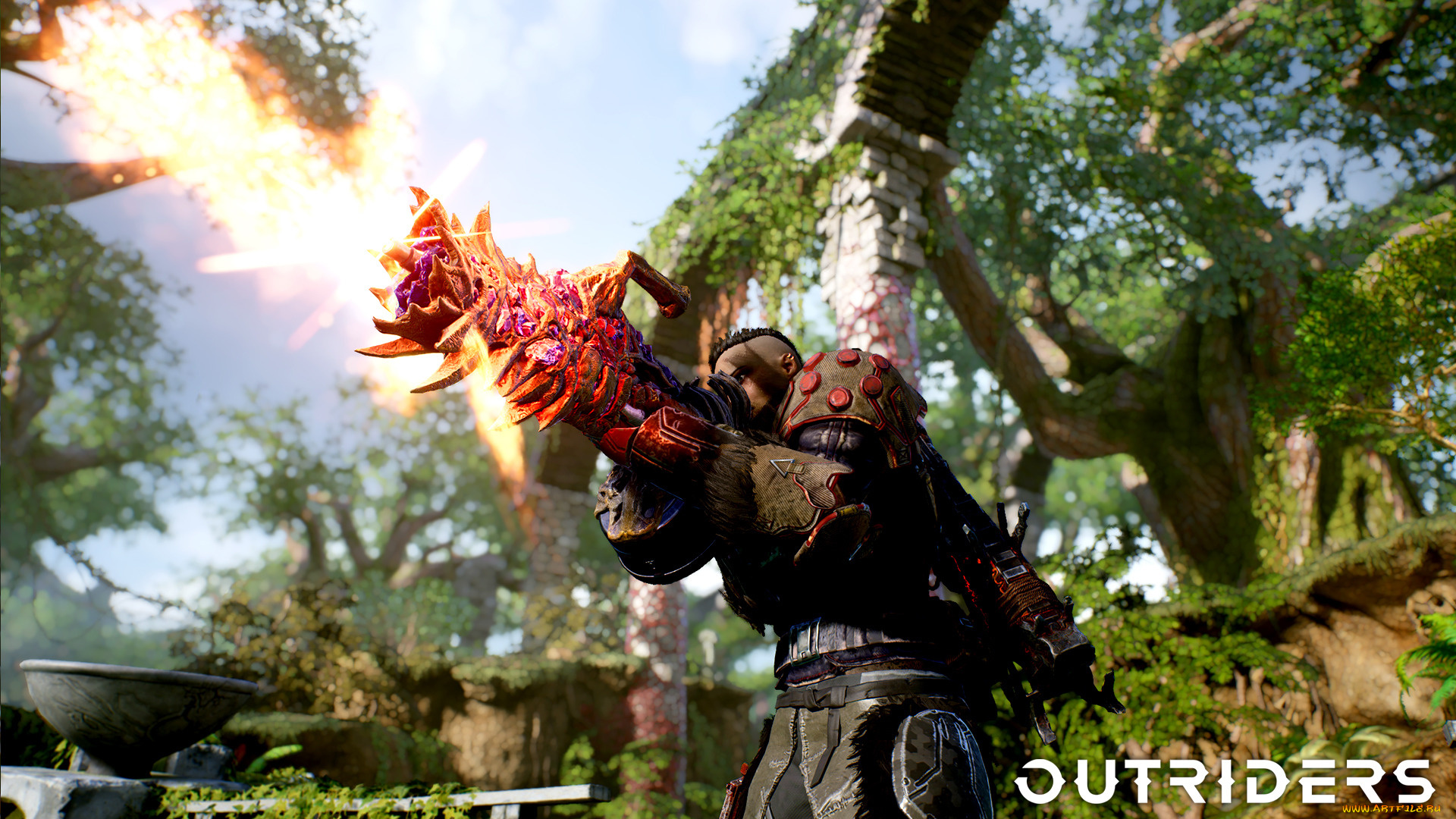 outriders, видео, игры