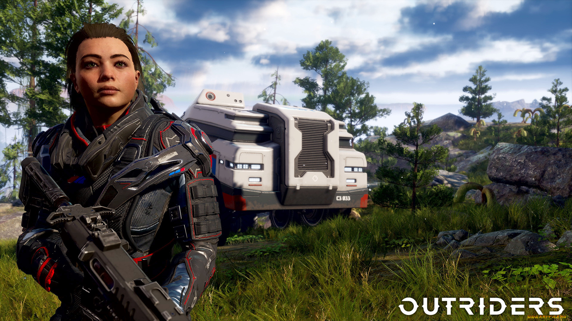 outriders, видео, игры