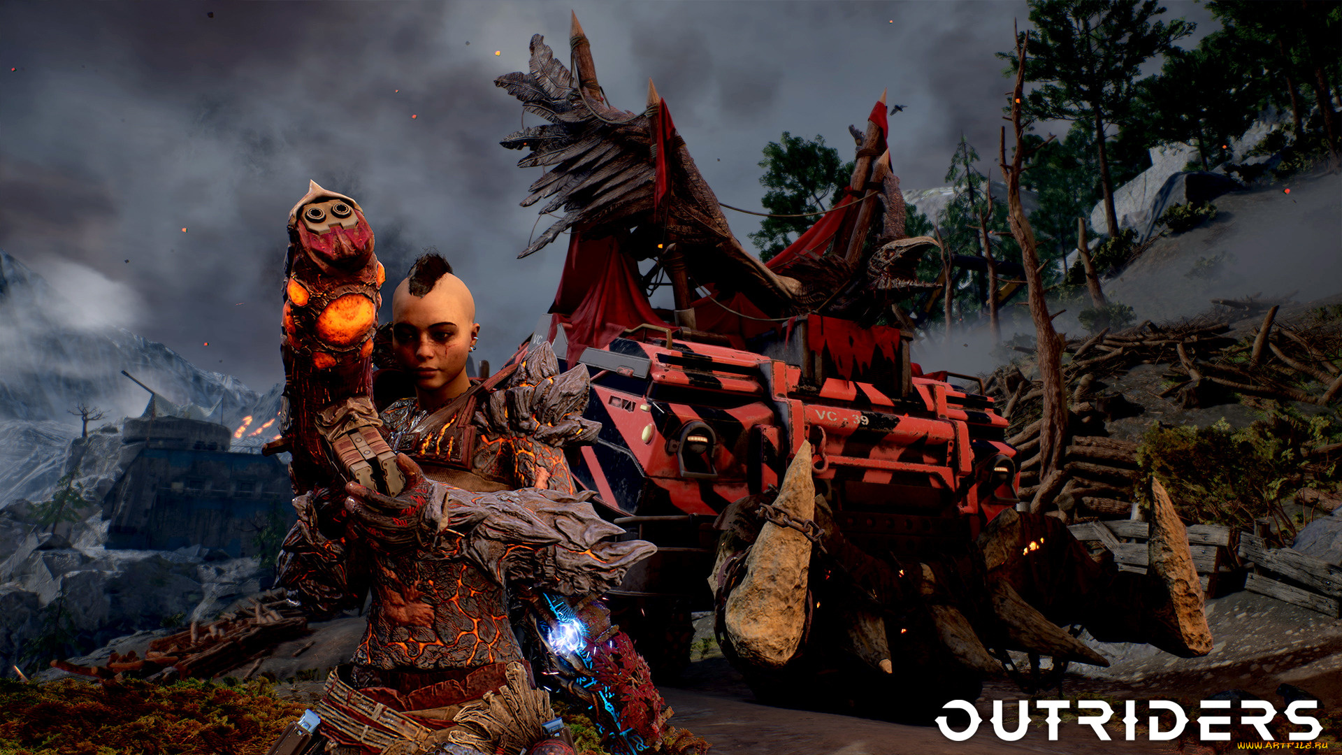 outriders, видео, игры