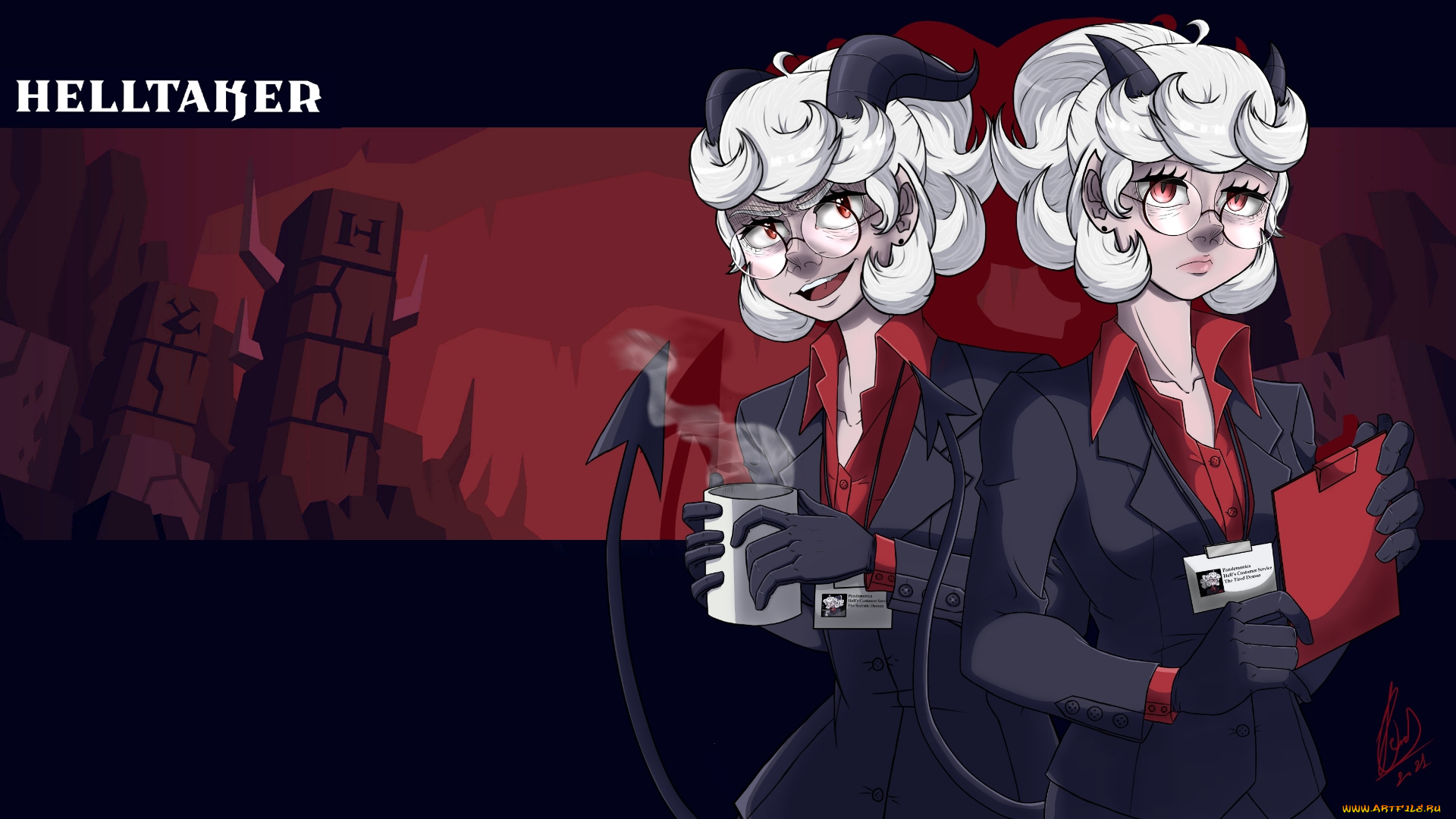 видео, игры, helltaker