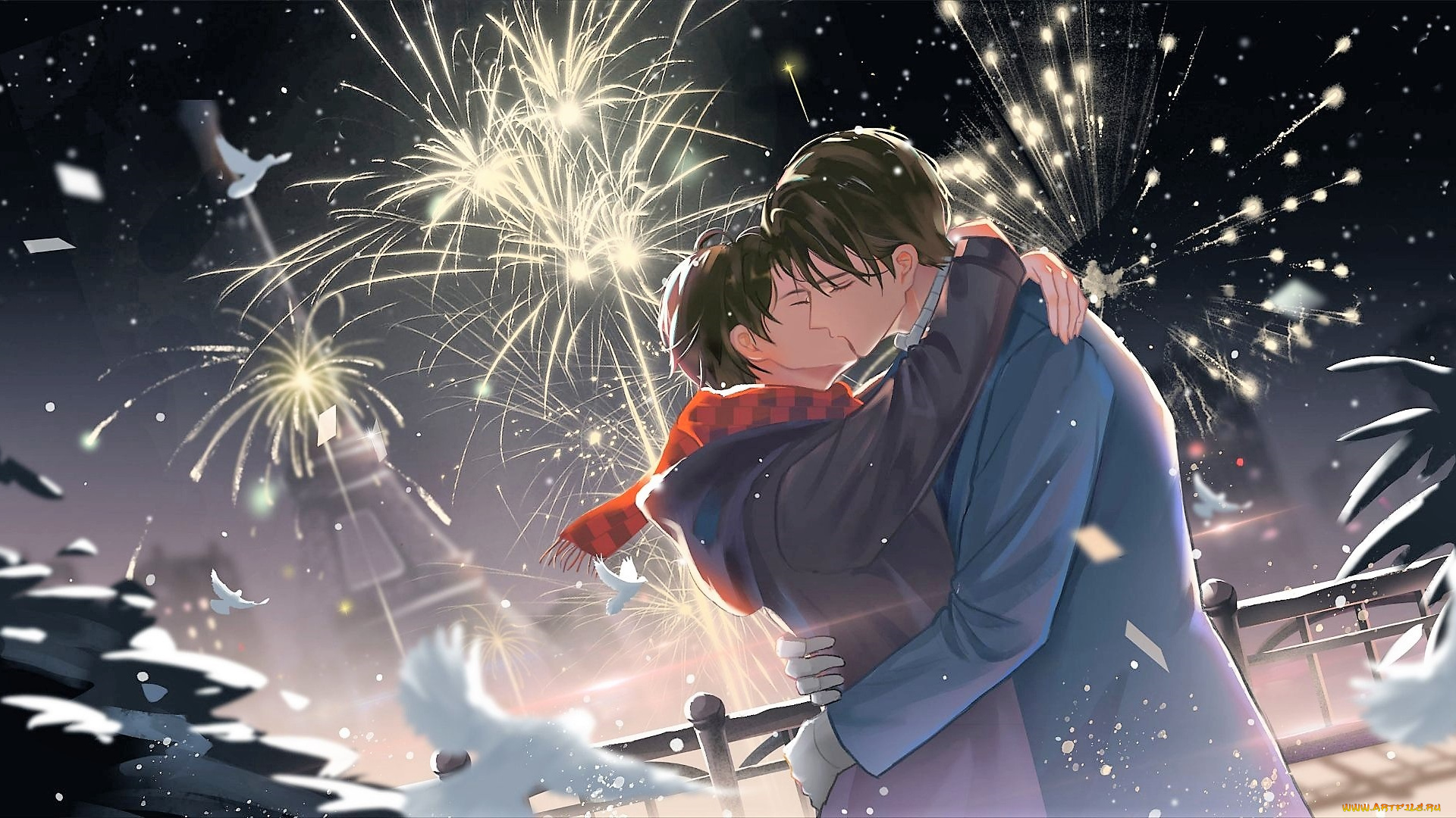 рисованное, люди, вэй, усянь, лань, ванцзы, поцелуй