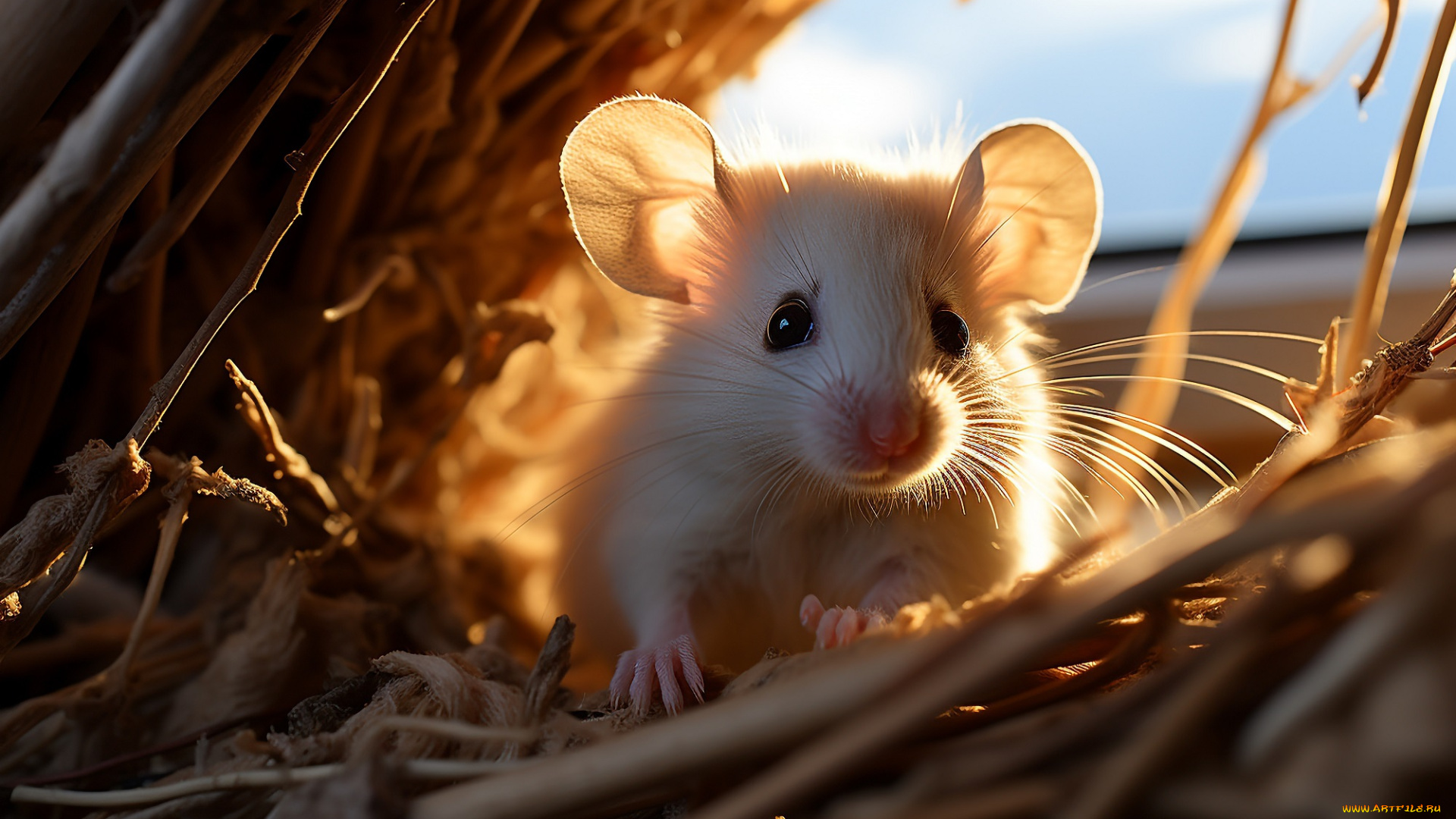 3д, графика, животные, , animals, мышь