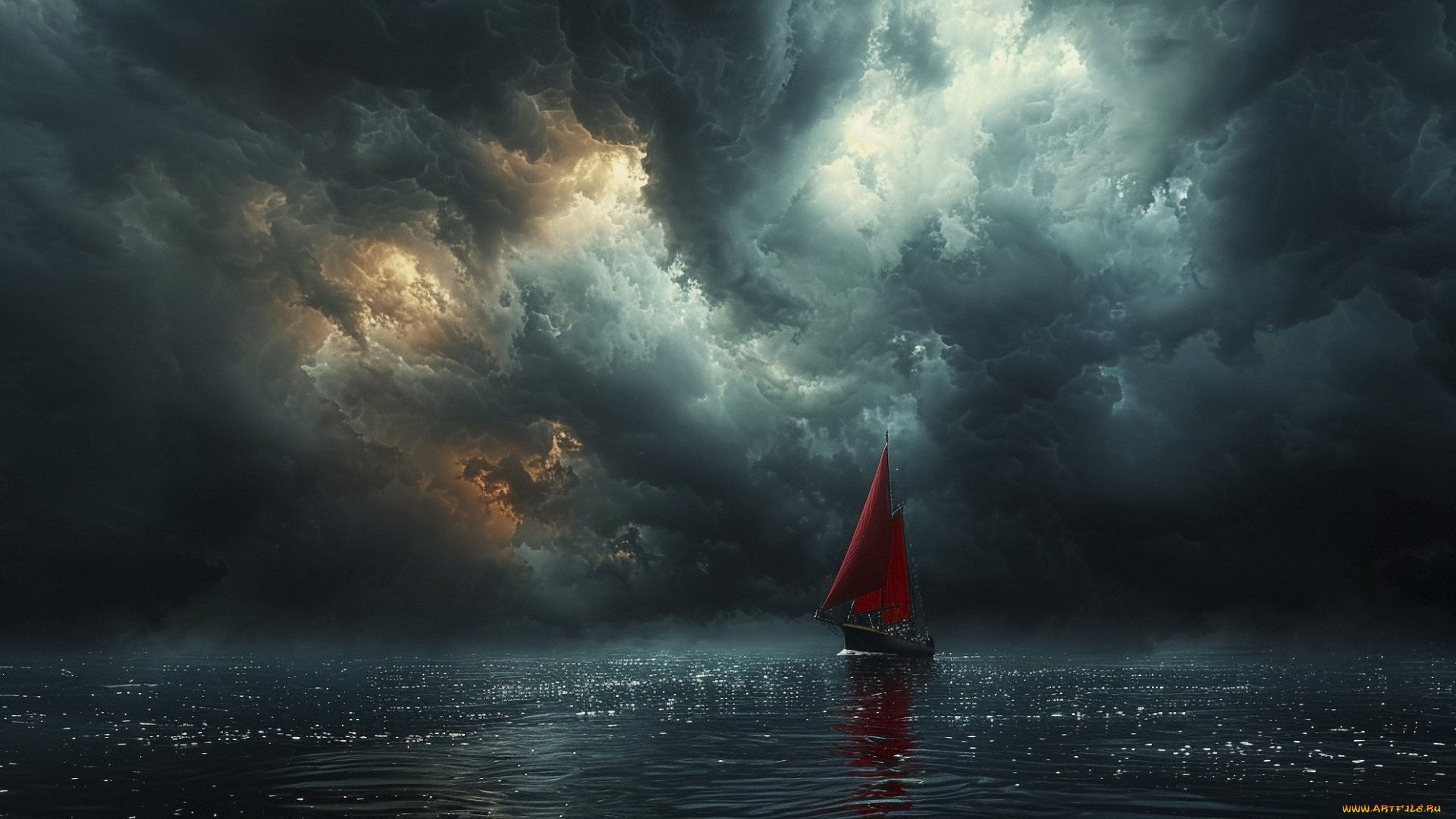 корабли, 3d, нейросеть, парусник